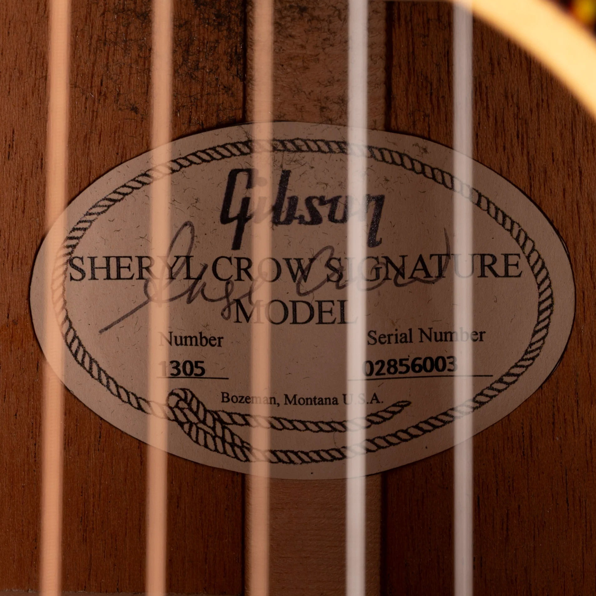 Pre Owned 2006 Gibson Sheryl Crow Artist Series Acoustic Electric Antique Natural With OHSC - Image 7