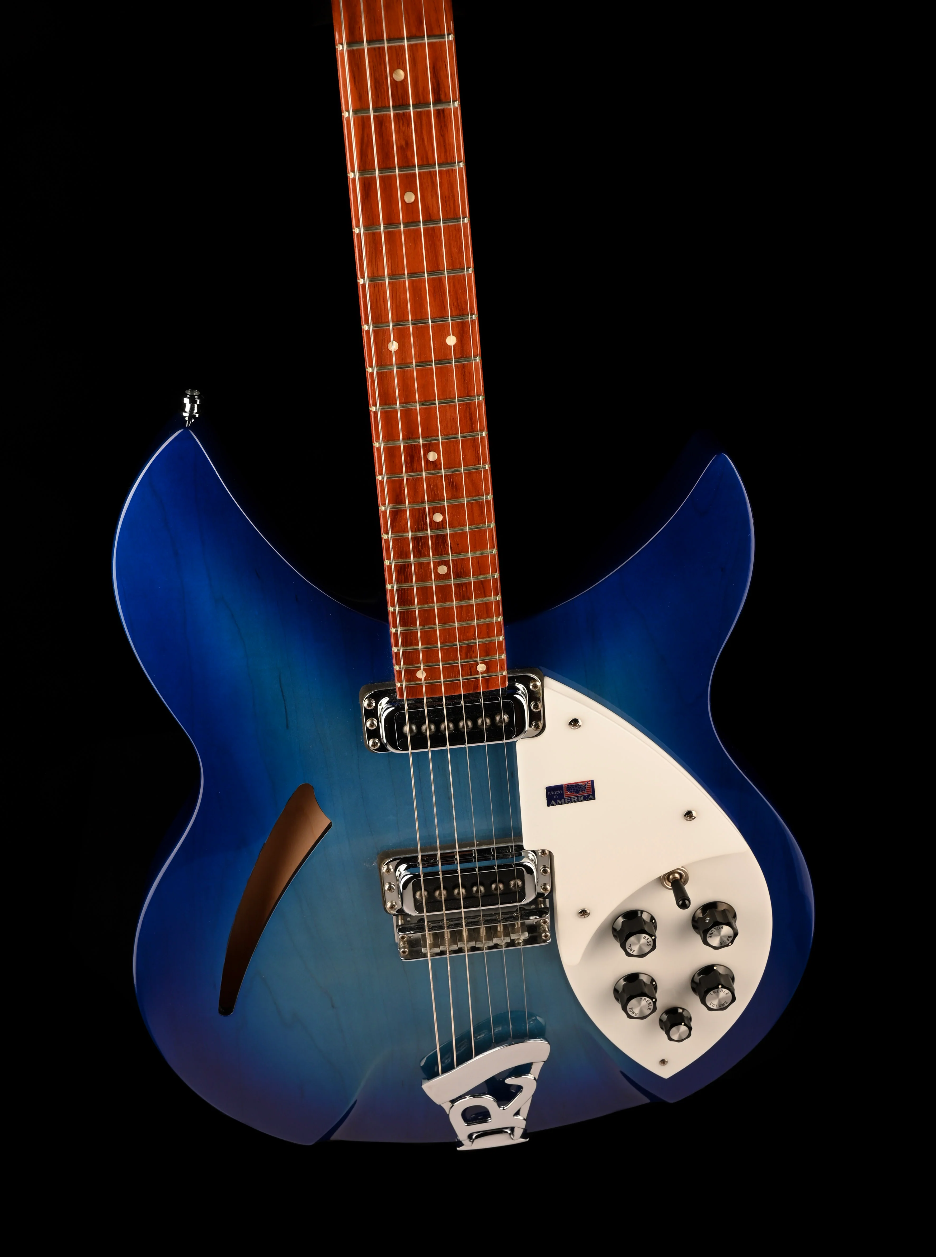 Pre Owned 2006 Rickenbacker 330/6 Limited Edition Blueburst With OHSC - Image 4