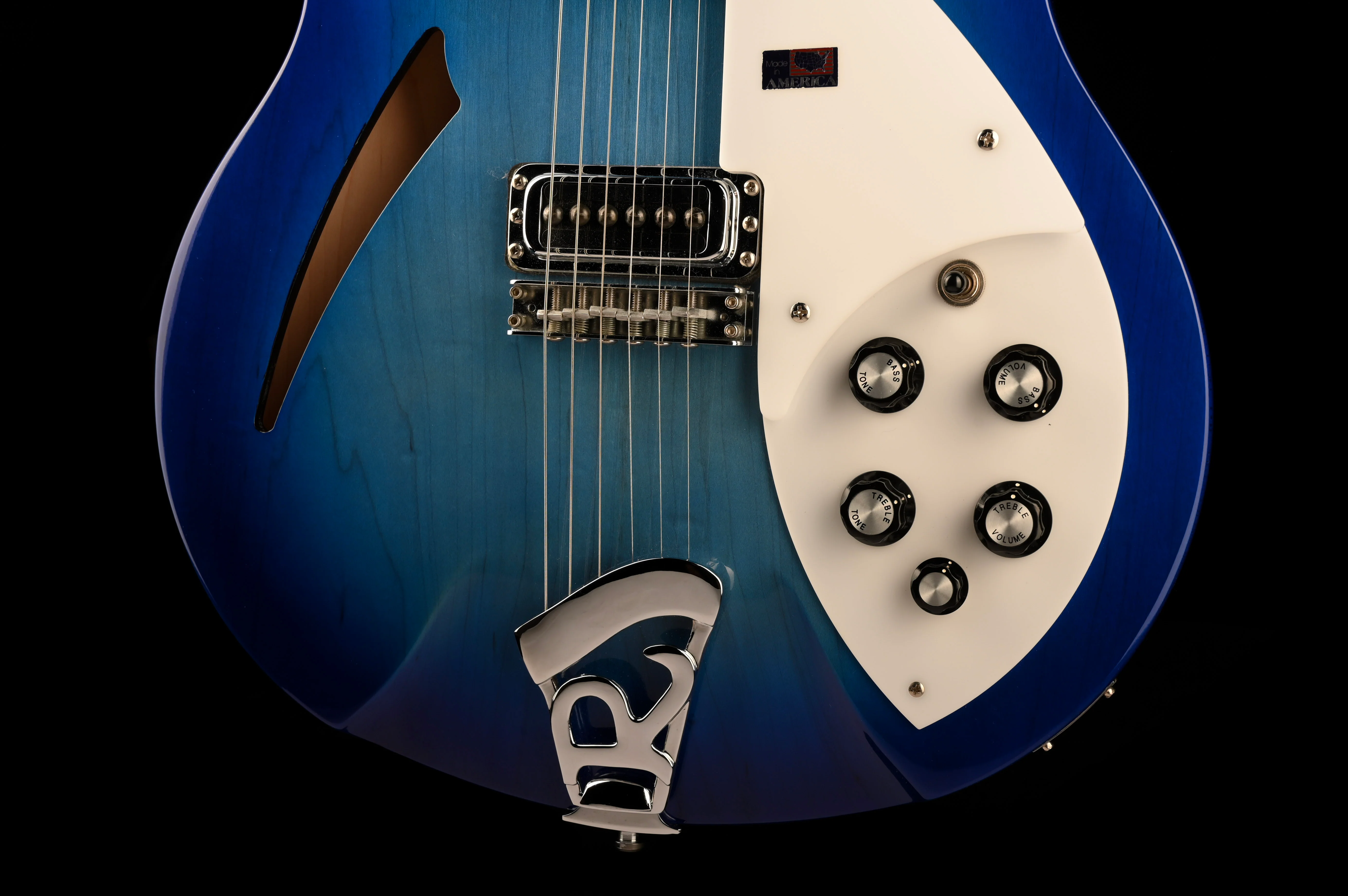 Pre Owned 2006 Rickenbacker 330/6 Limited Edition Blueburst With OHSC - Image 5