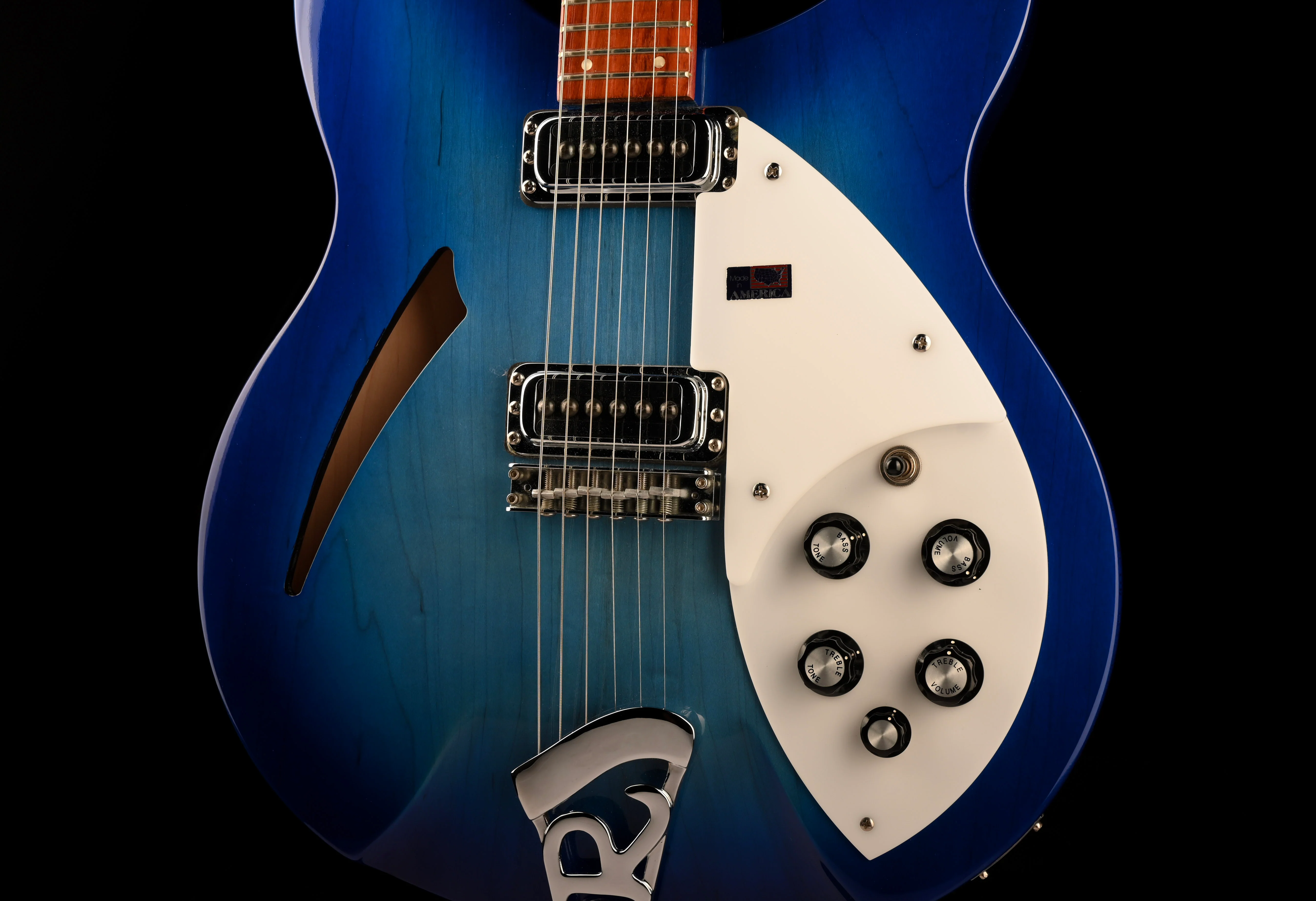 Pre Owned 2006 Rickenbacker 330/6 Limited Edition Blueburst With OHSC - Image 6