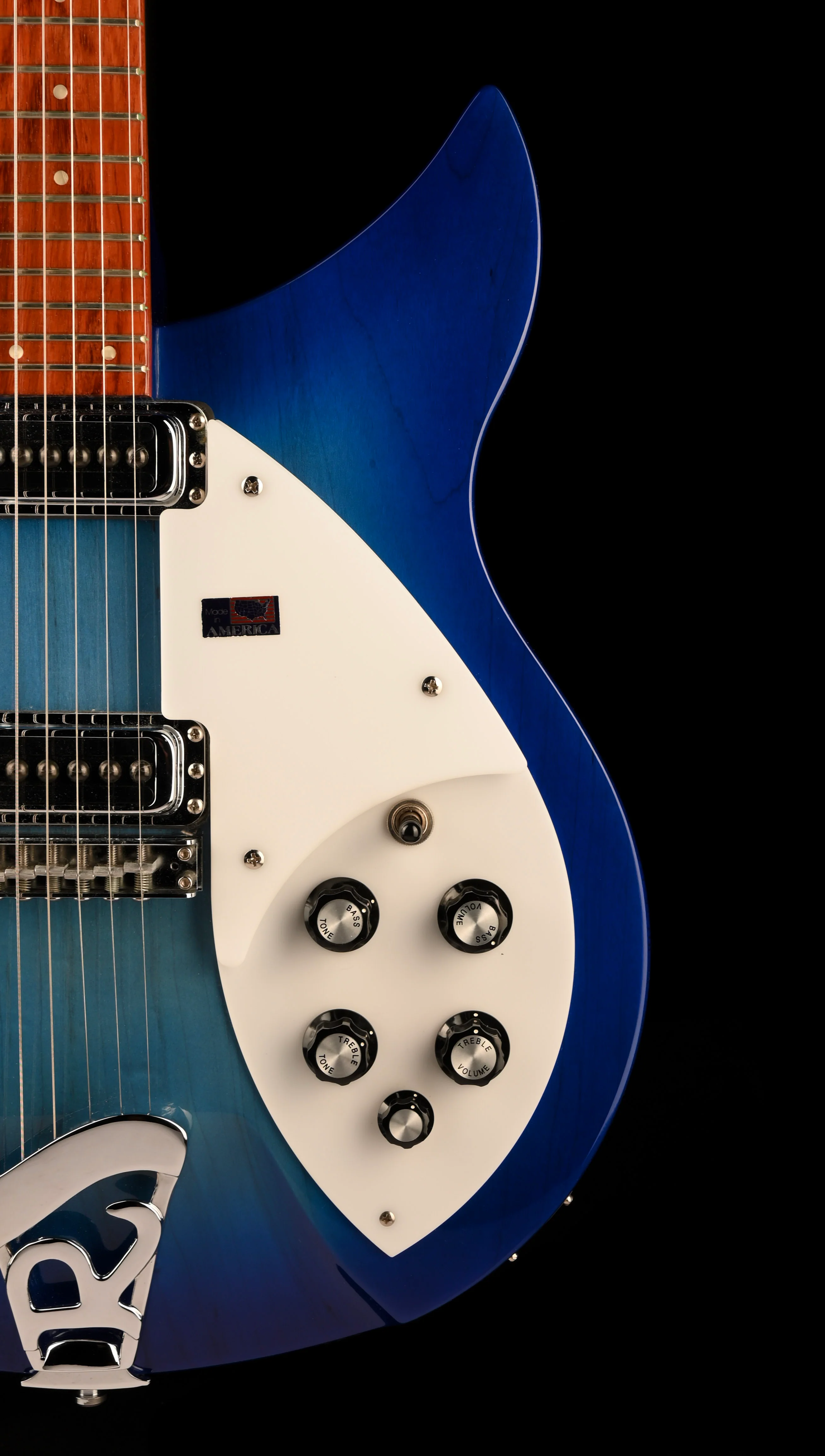 Pre Owned 2006 Rickenbacker 330/6 Limited Edition Blueburst With OHSC - Image 9