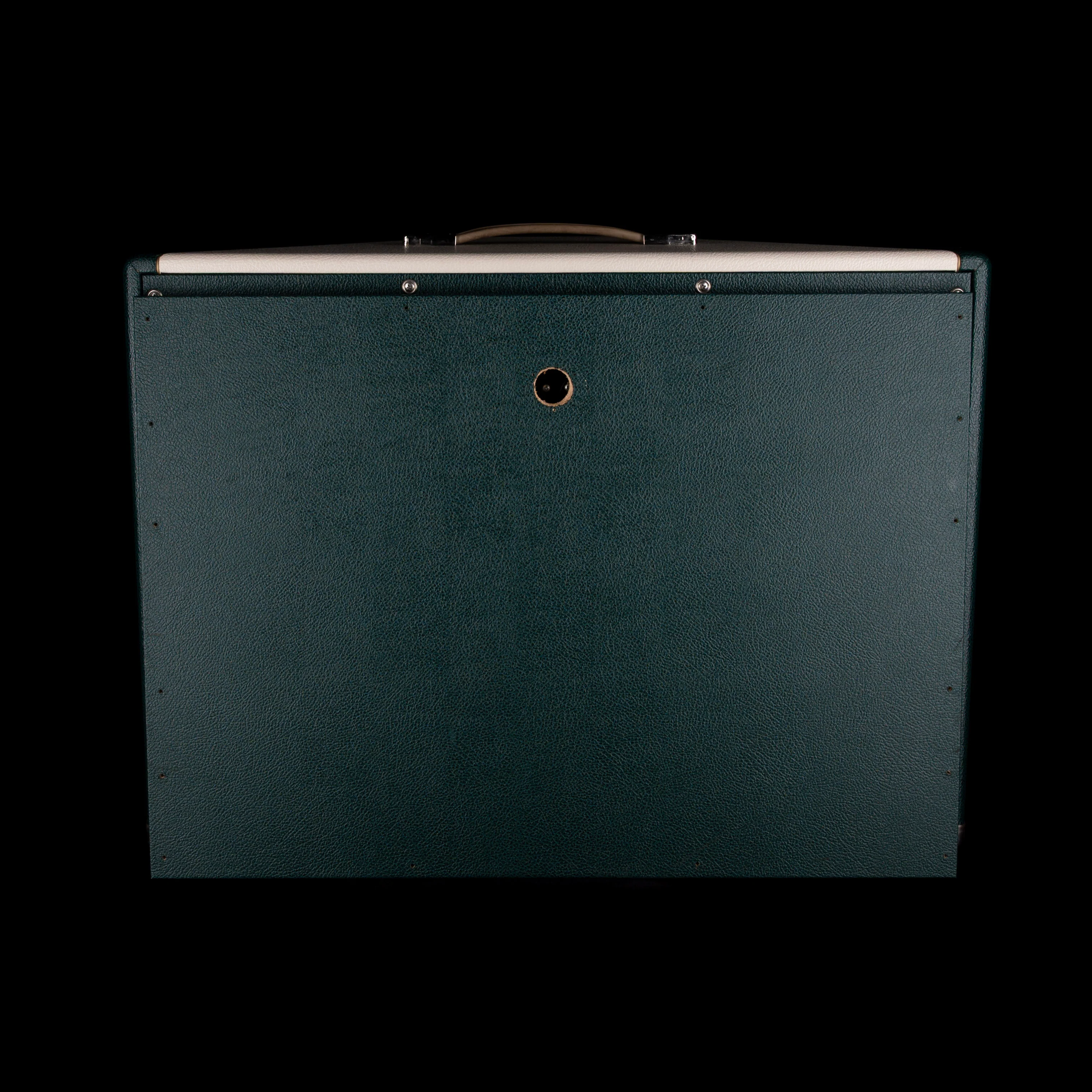 Pre Owned 2007 Divided By 13 FTR37 Green/Cream Guitar Amp Head And 2x12" Cab with Footswitch and Covers - Image 16