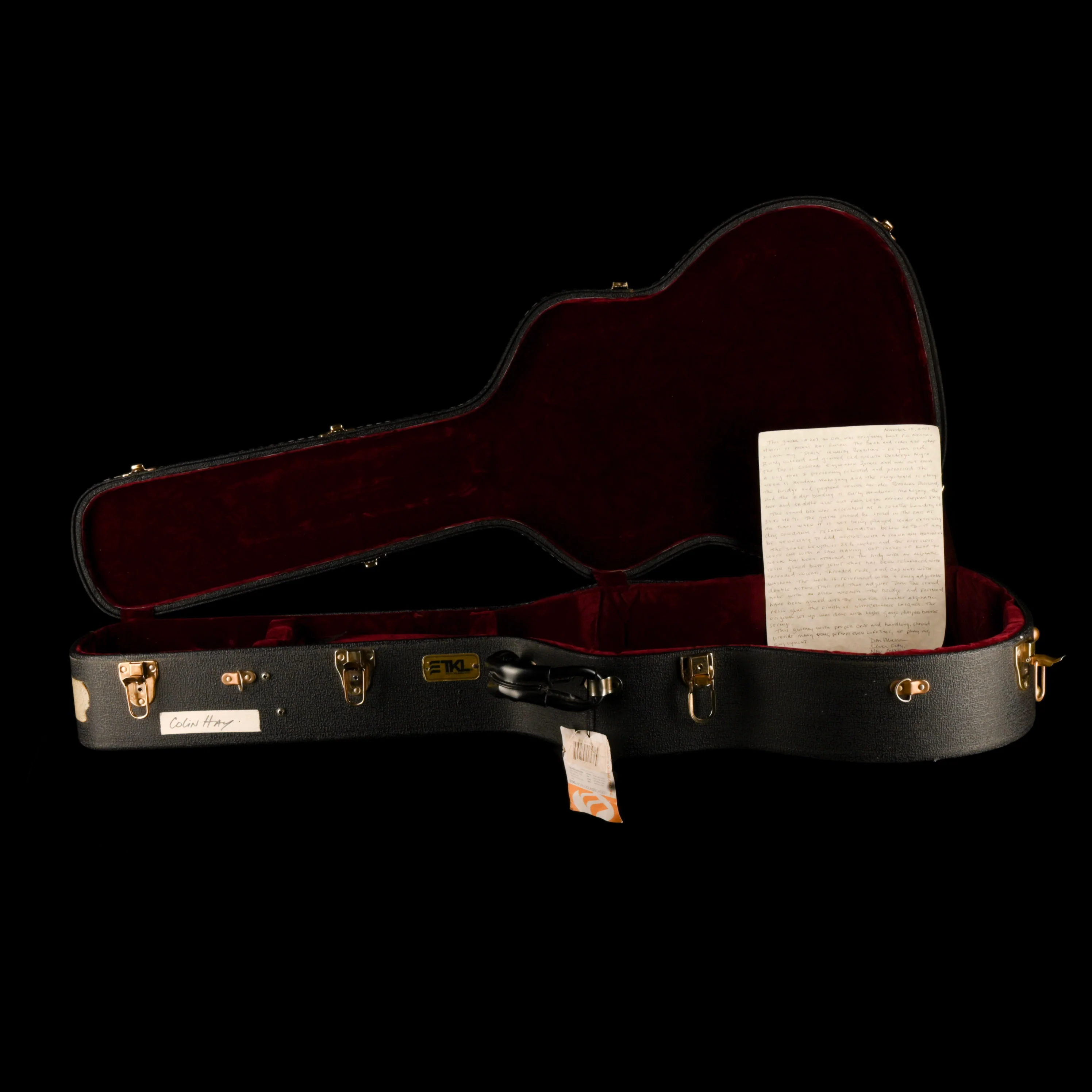 Pre Owned 2007 Don Musser OM Natural Acoustic Guitar With Case - Colin Hay Gear - Image 16