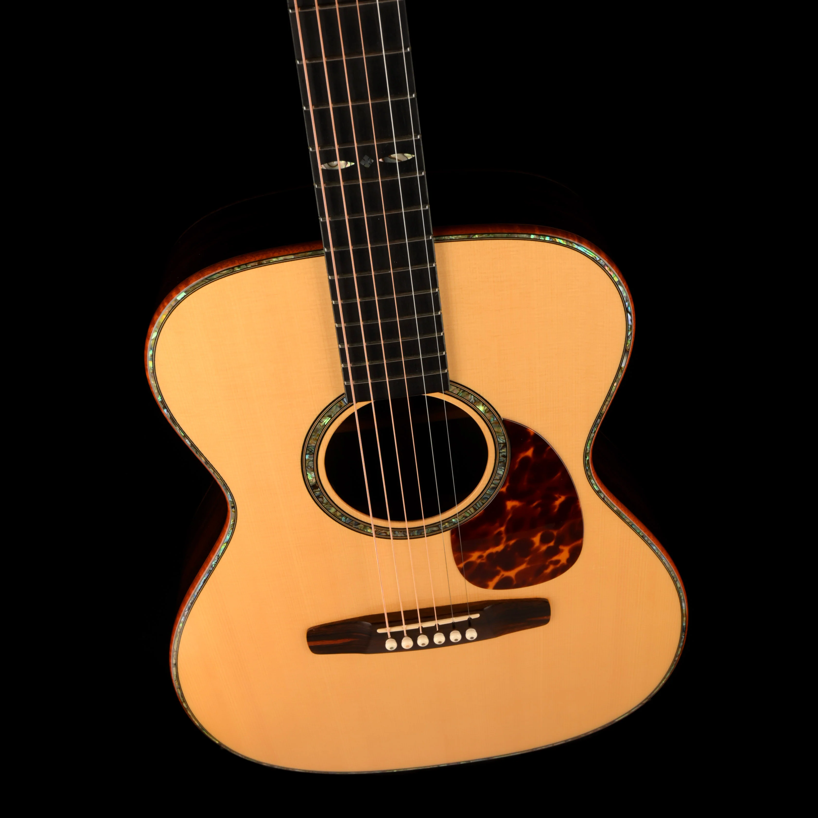 Pre Owned 2007 Don Musser OM Natural Acoustic Guitar With Case - Colin Hay Gear - Image 3