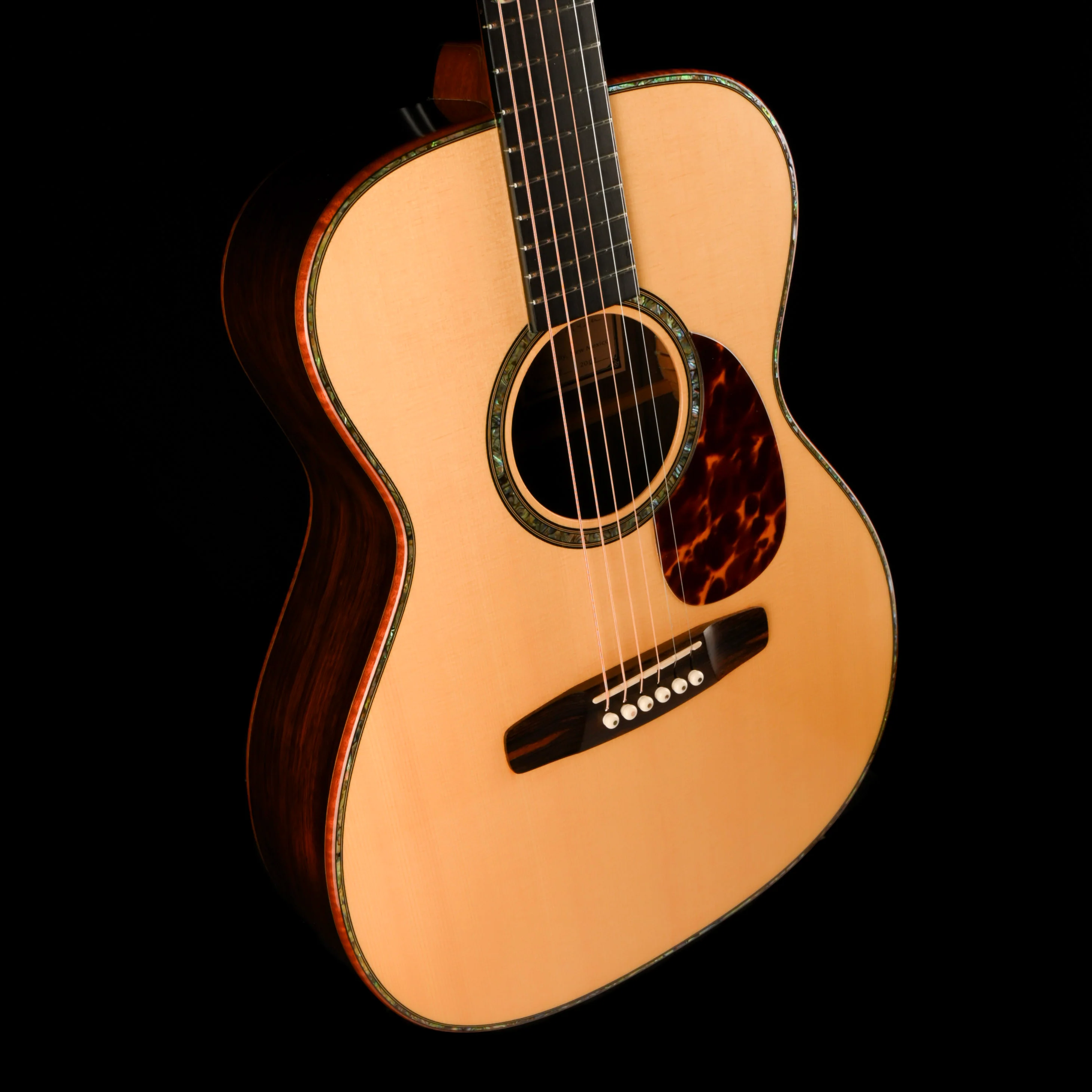 Pre Owned 2007 Don Musser OM Natural Acoustic Guitar With Case - Colin Hay Gear - Image 5