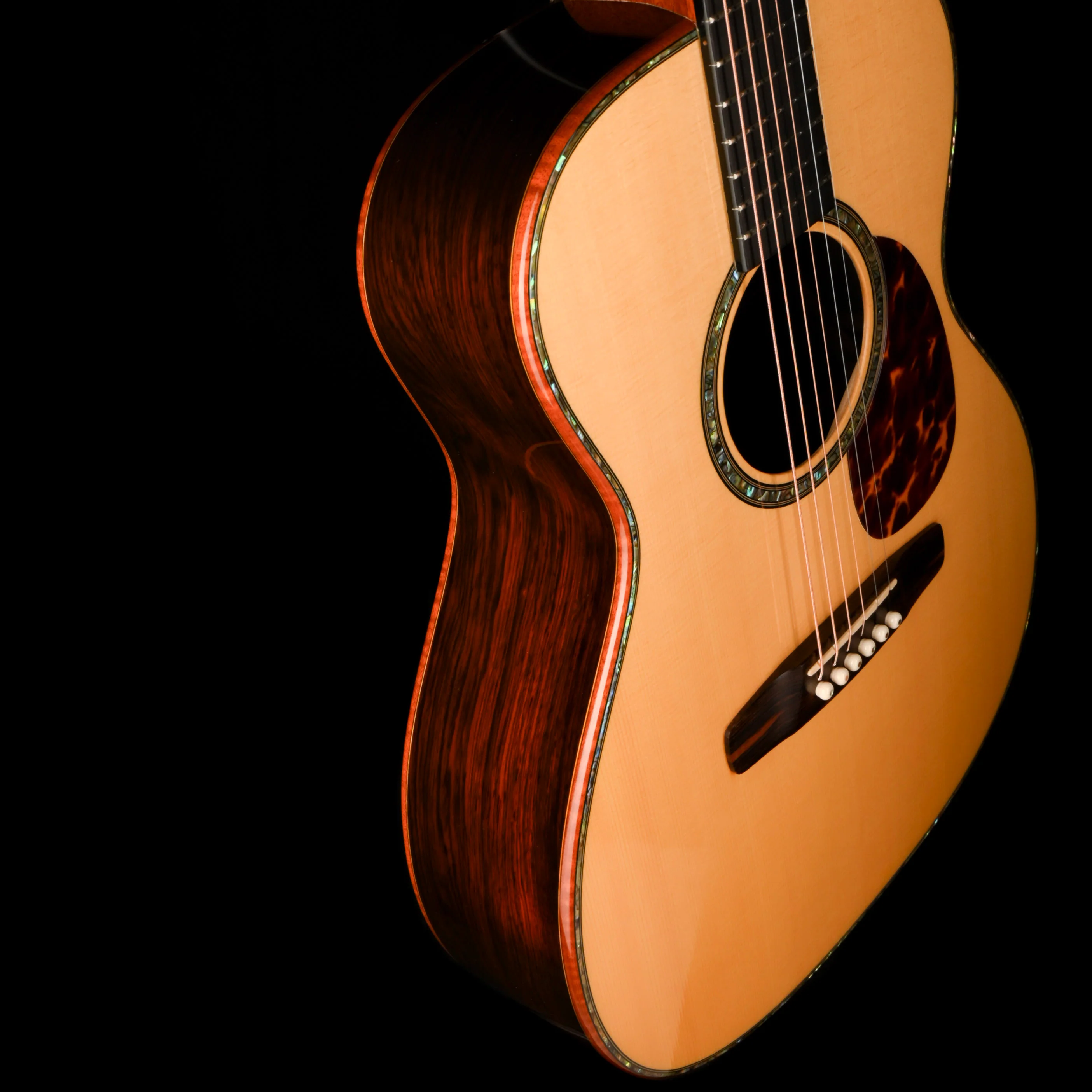 Pre Owned 2007 Don Musser OM Natural Acoustic Guitar With Case - Colin Hay Gear - Image 6