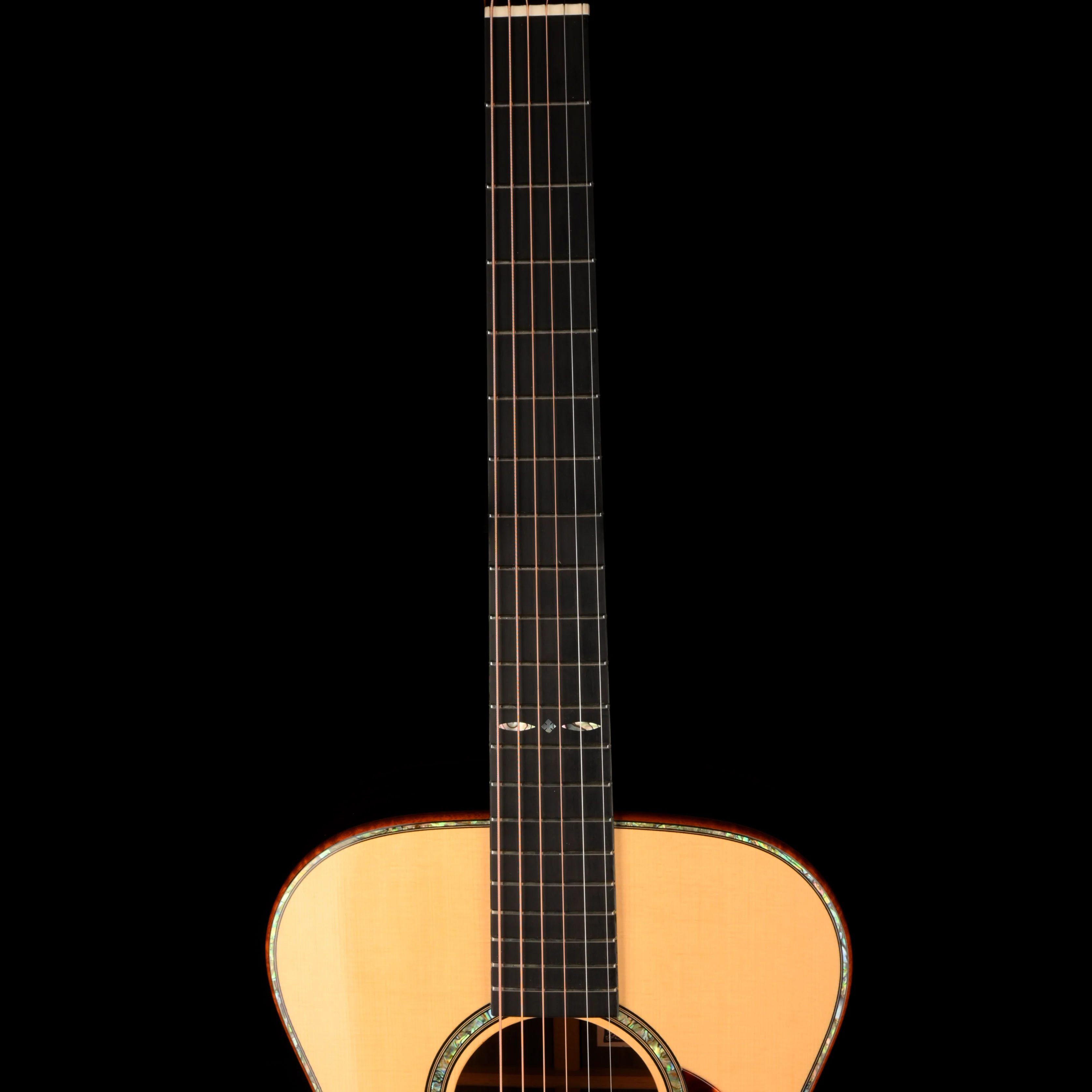 Pre Owned 2007 Don Musser OM Natural Acoustic Guitar With Case - Colin Hay Gear - Image 8