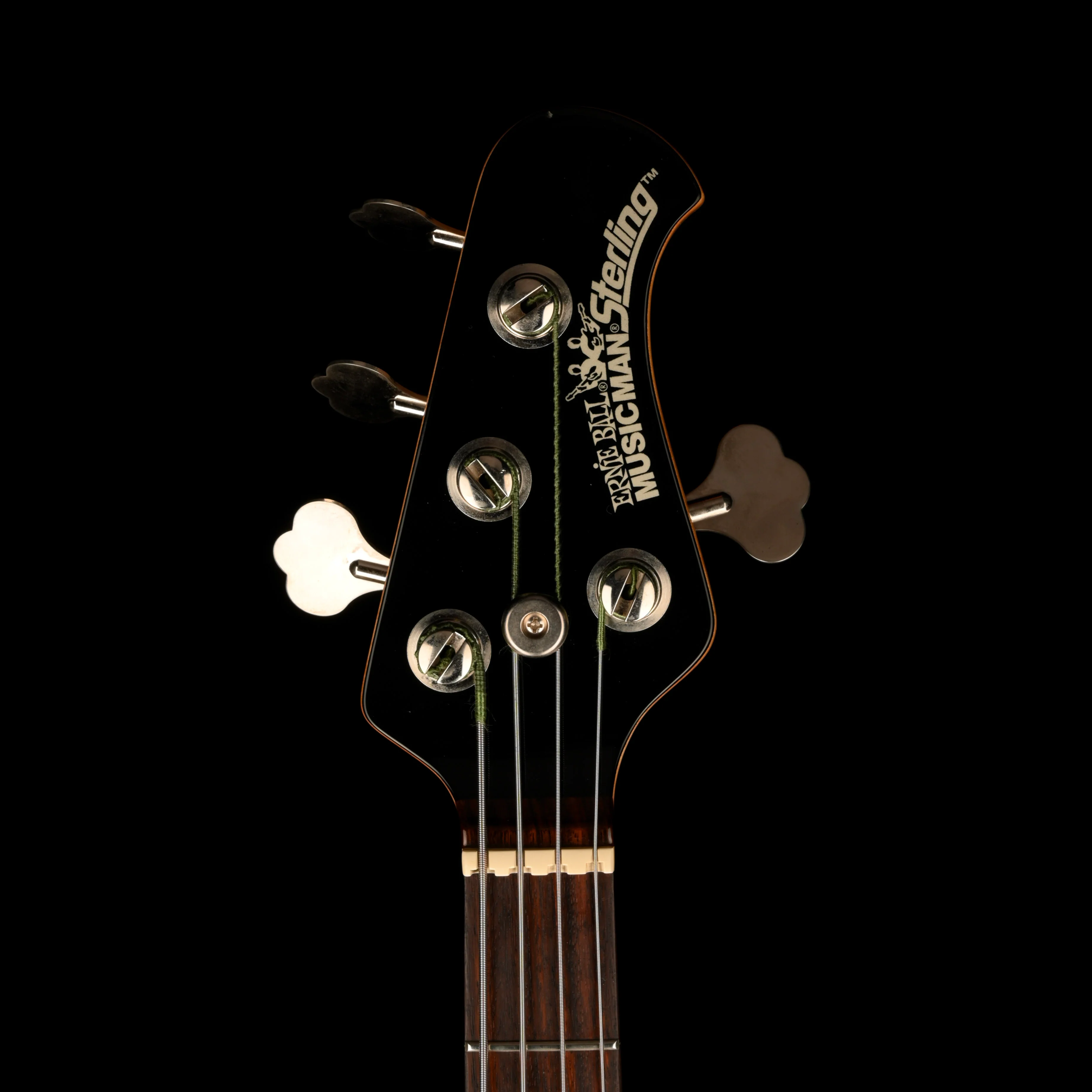 Pre Owned 2007 Ernie Ball Music Man USA Sterling 4 HH Black Bass With OHSC - Image 8