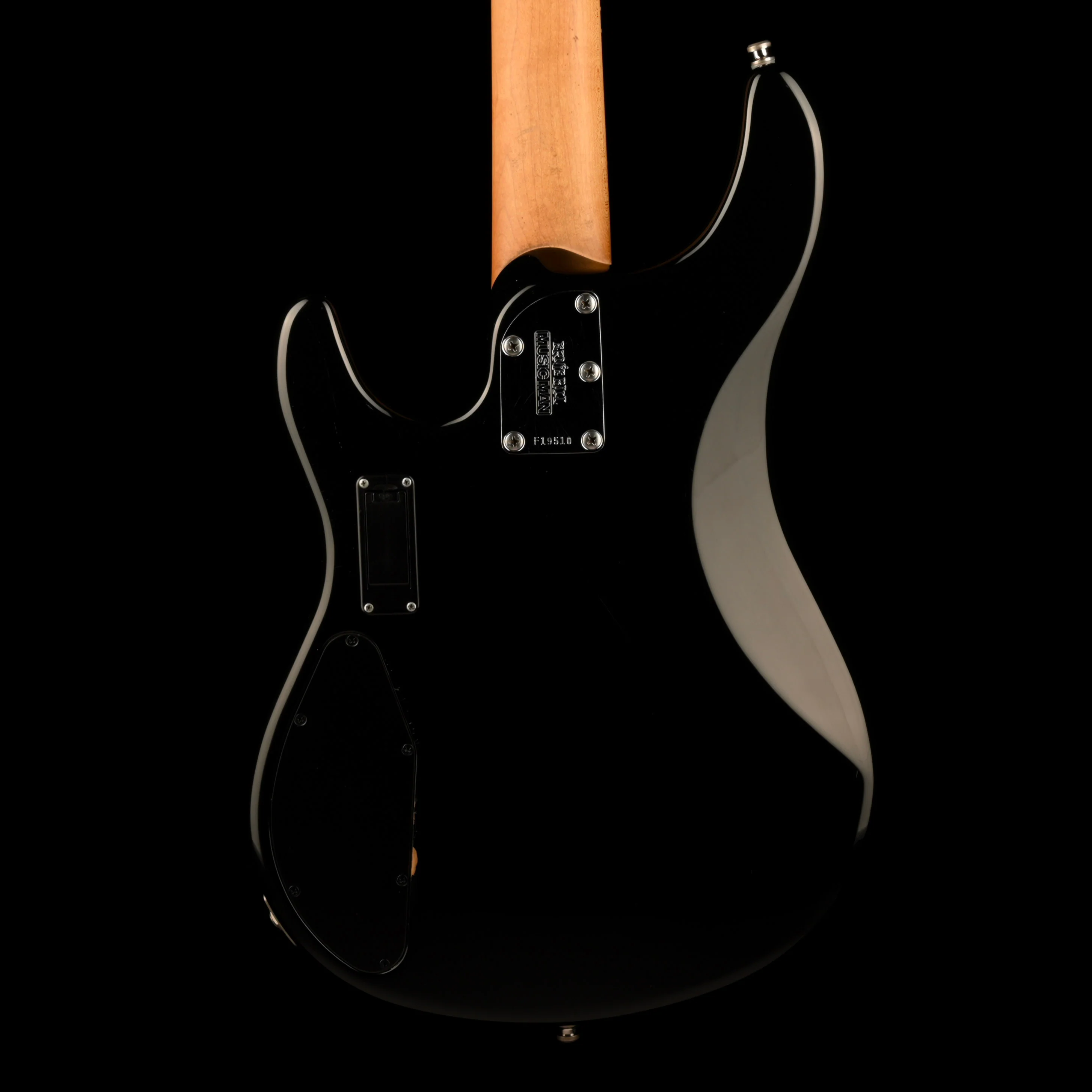 Pre Owned 2007 Ernie Ball Music Man USA Sterling 4 HH Black Bass With OHSC - Image 9
