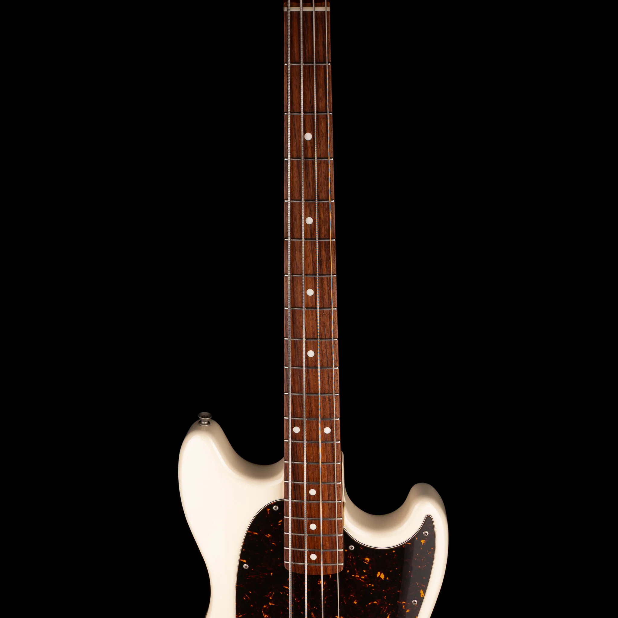 Pre Owned 2007 Fender Crafted In Japan Mustang Bass Vintage White With Gig Bag - Image 9