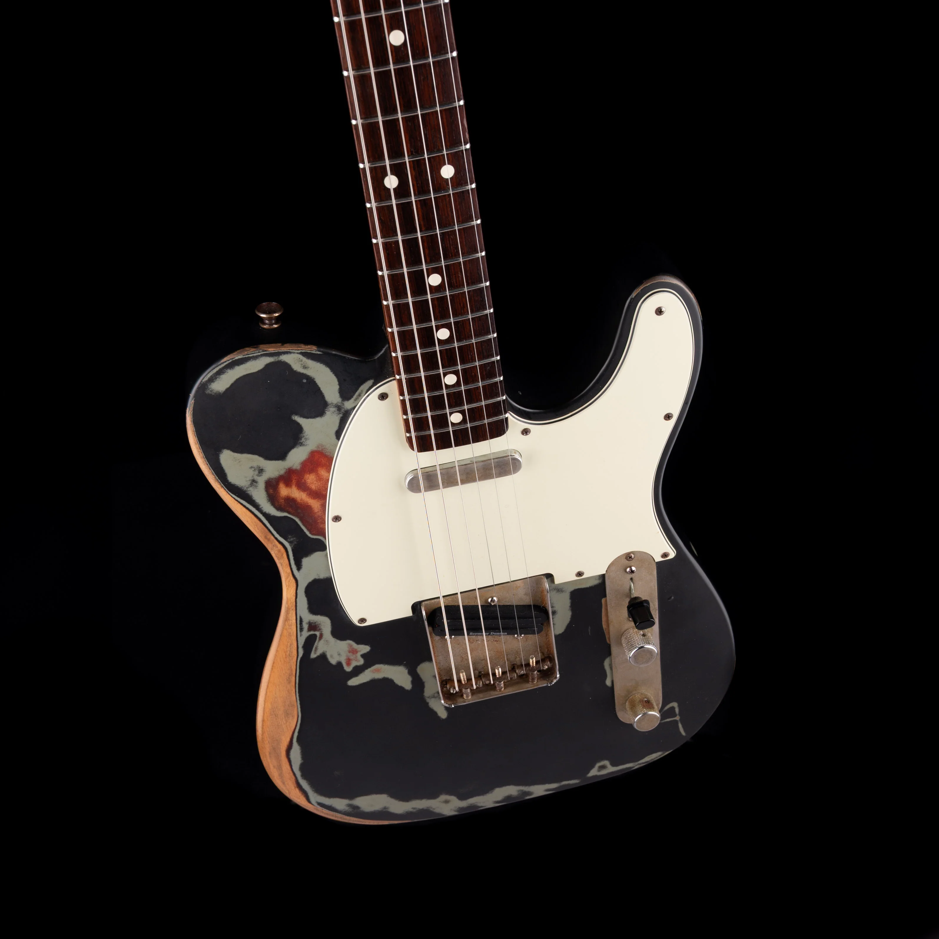 Pre-Owned 2007 Fender Joe Strummer Road Worn Telecaster Black With OHSC - Image 3