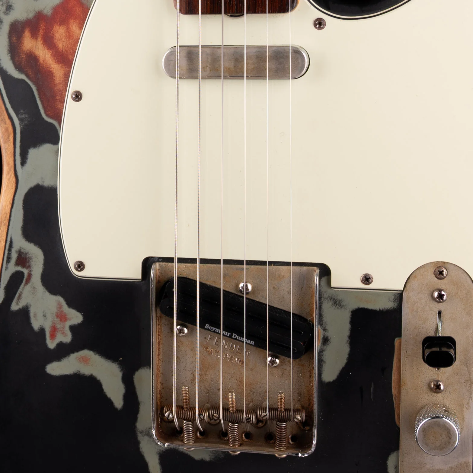Pre-Owned 2007 Fender Joe Strummer Road Worn Telecaster Black With OHSC - Image 4