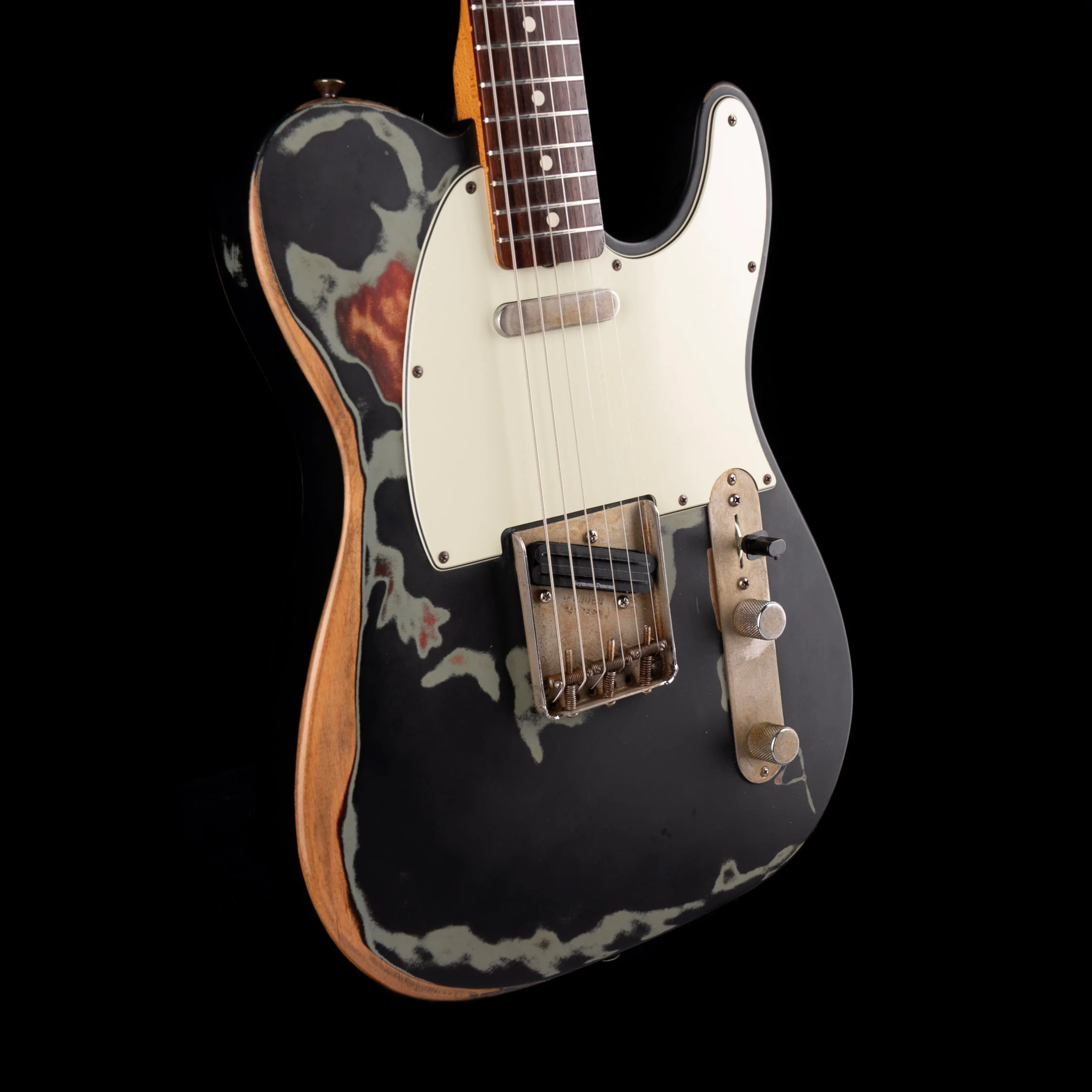 Pre-Owned 2007 Fender Joe Strummer Road Worn Telecaster Black With OHSC - Image 6