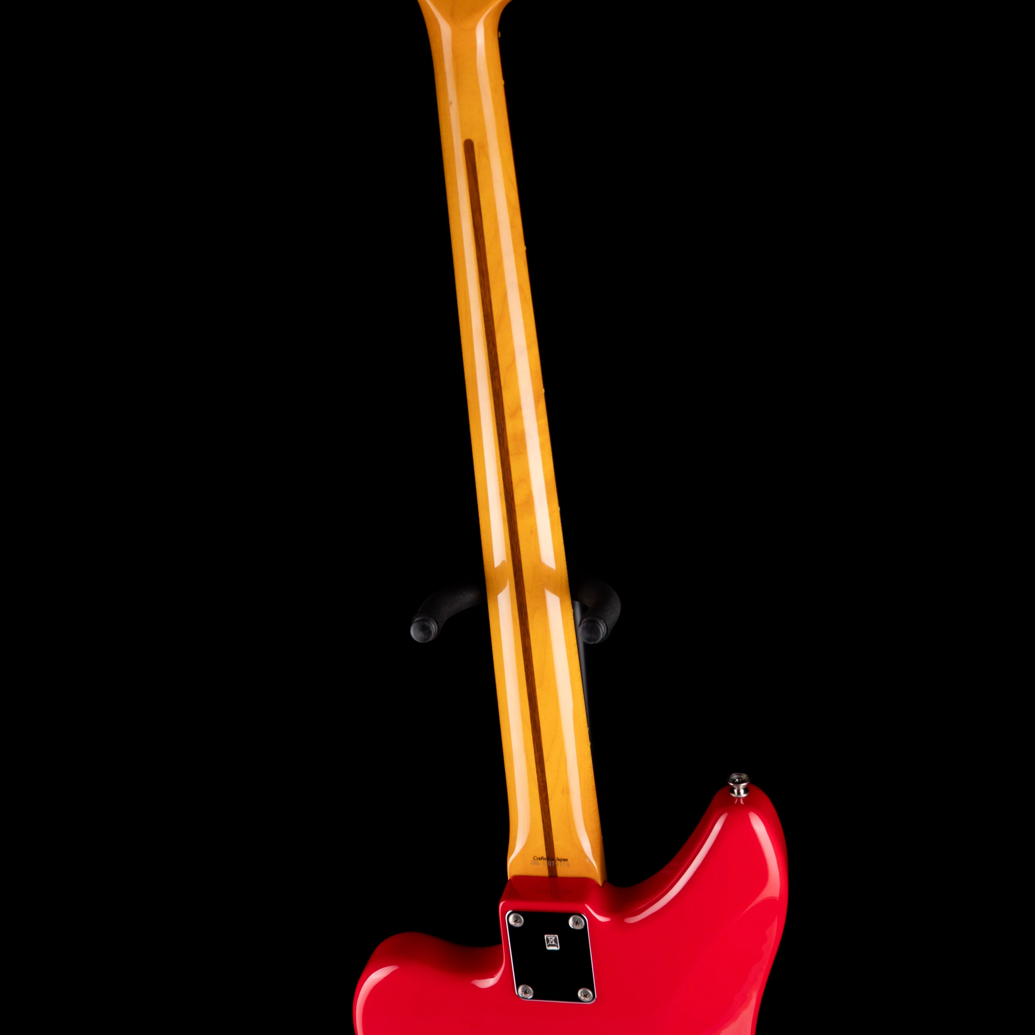 Pre Owned 2007 Fender Made in Japan Jaguar Bass Hot Rod Red With Gig Bag - Image 11