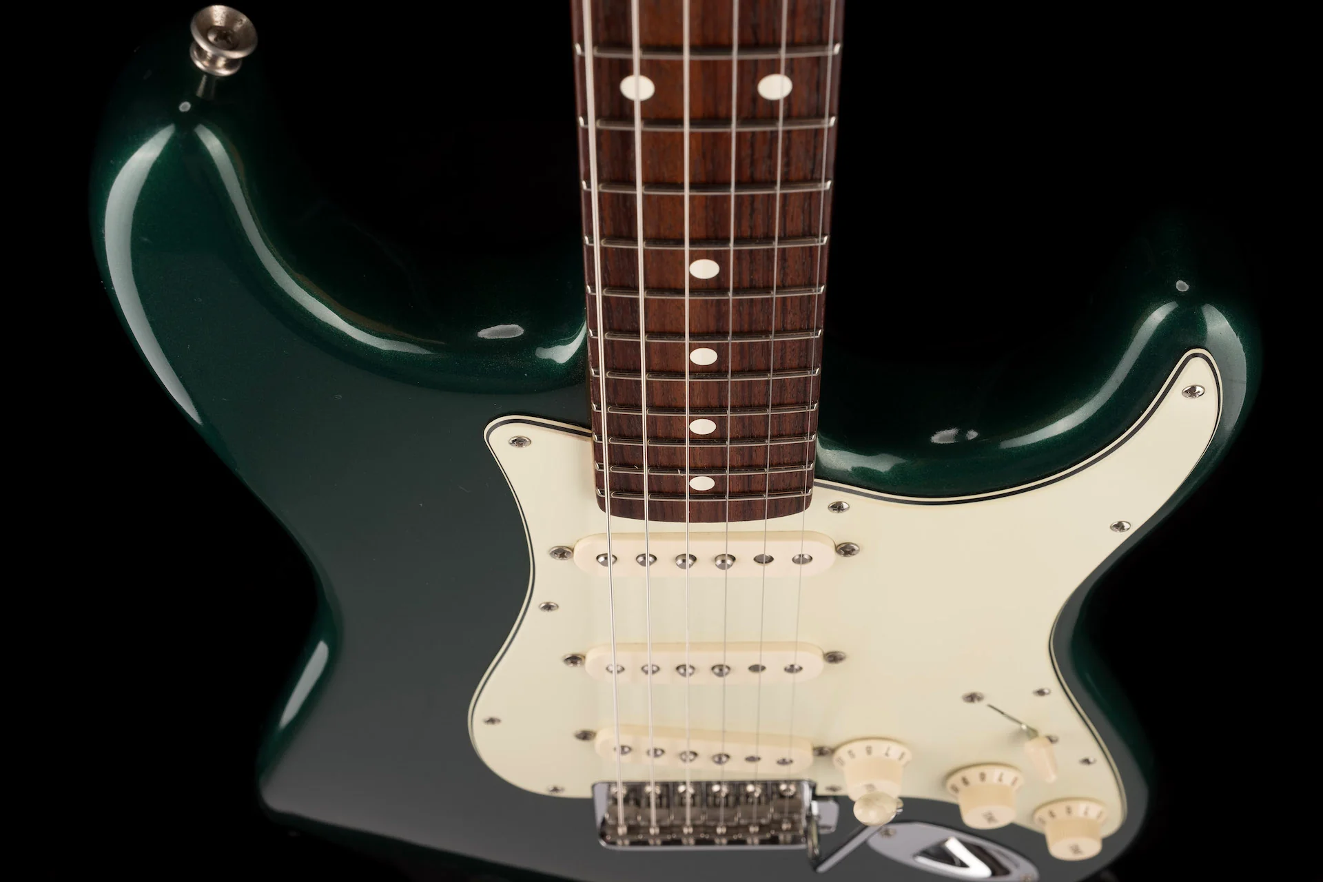 Used '07 Fender American Vintage Hot Rod ‘62 Strat Sherwood Green Stratocaster With Case - Image 10