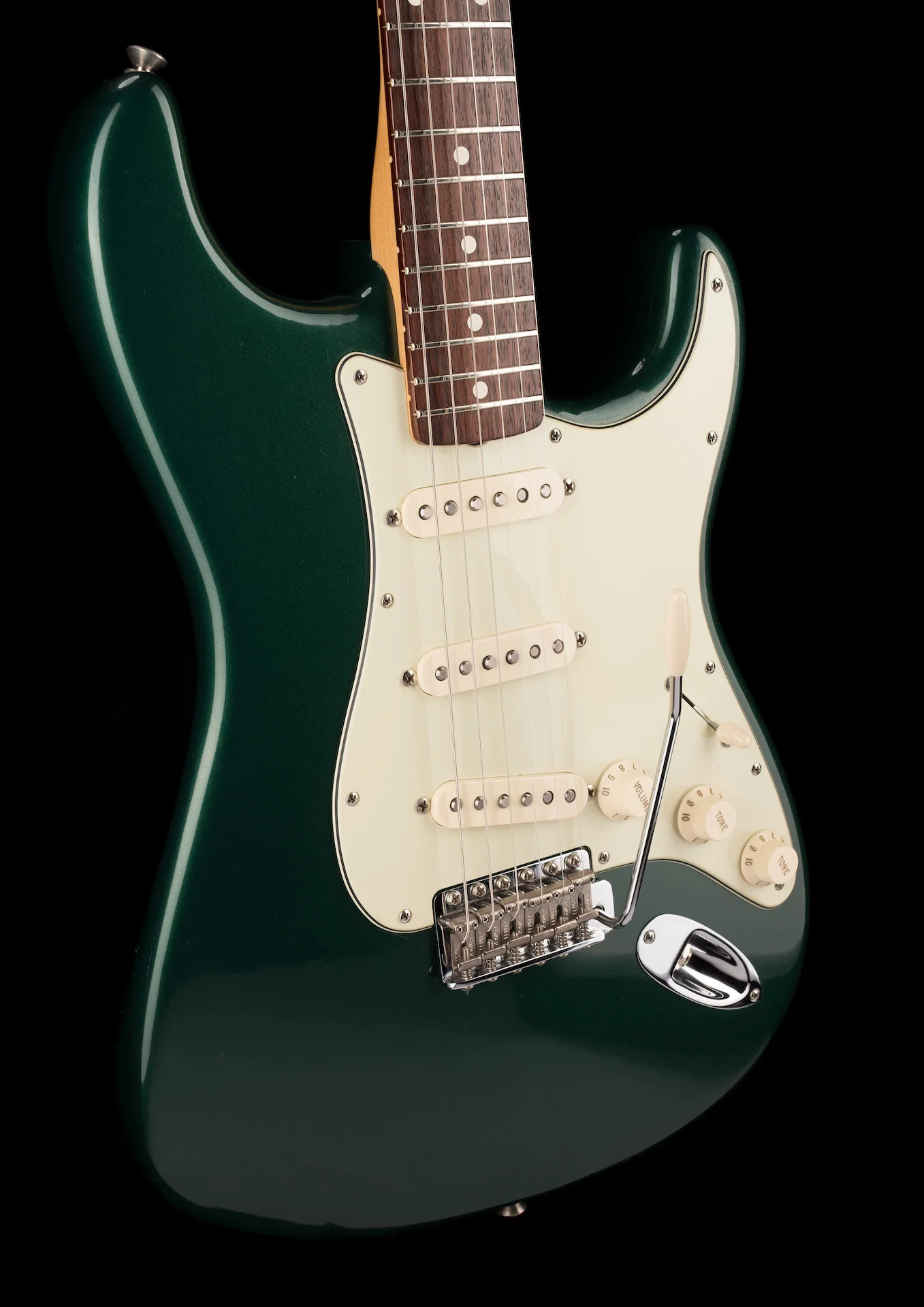 Used '07 Fender American Vintage Hot Rod ‘62 Strat Sherwood Green Stratocaster With Case - Image 11