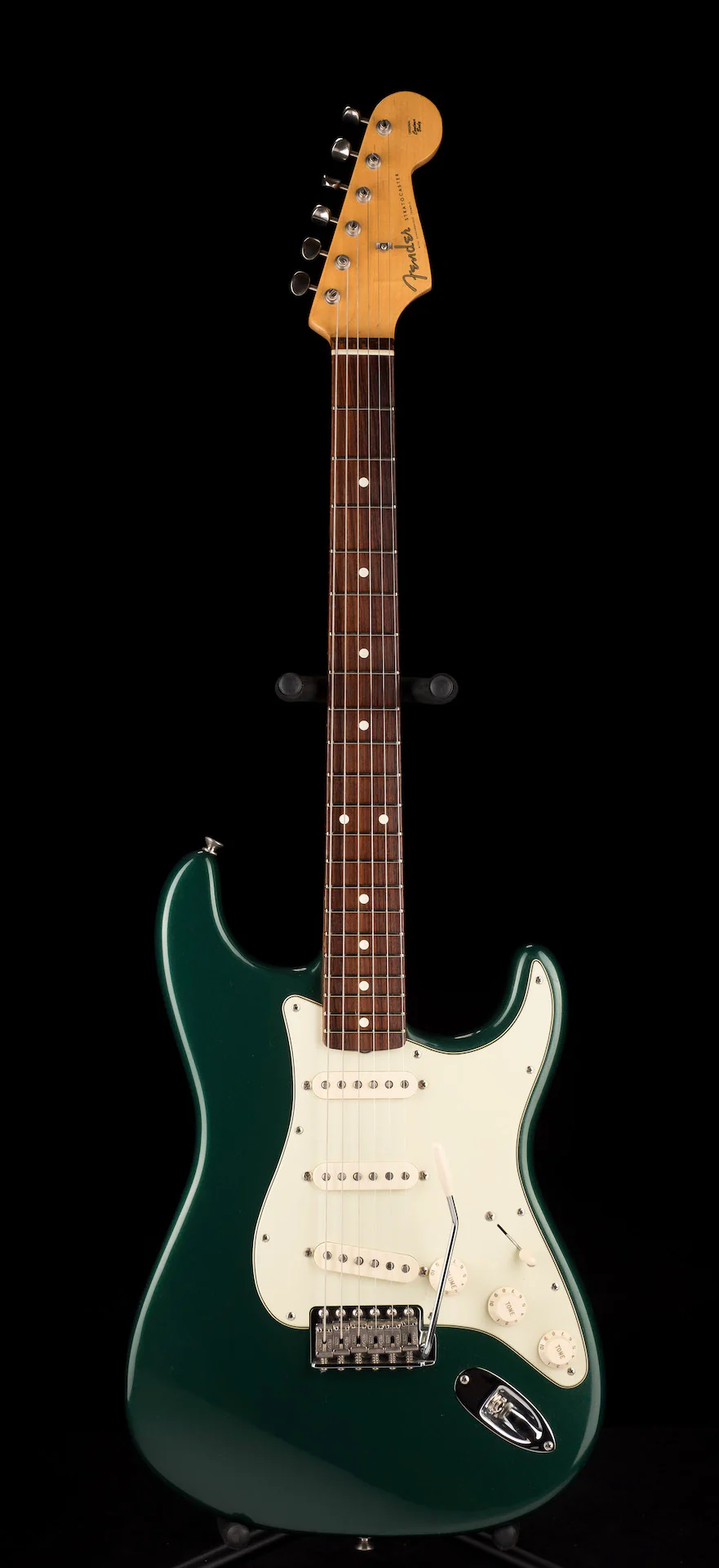 Used '07 Fender American Vintage Hot Rod ‘62 Strat Sherwood Green Stratocaster With Case - Image 2