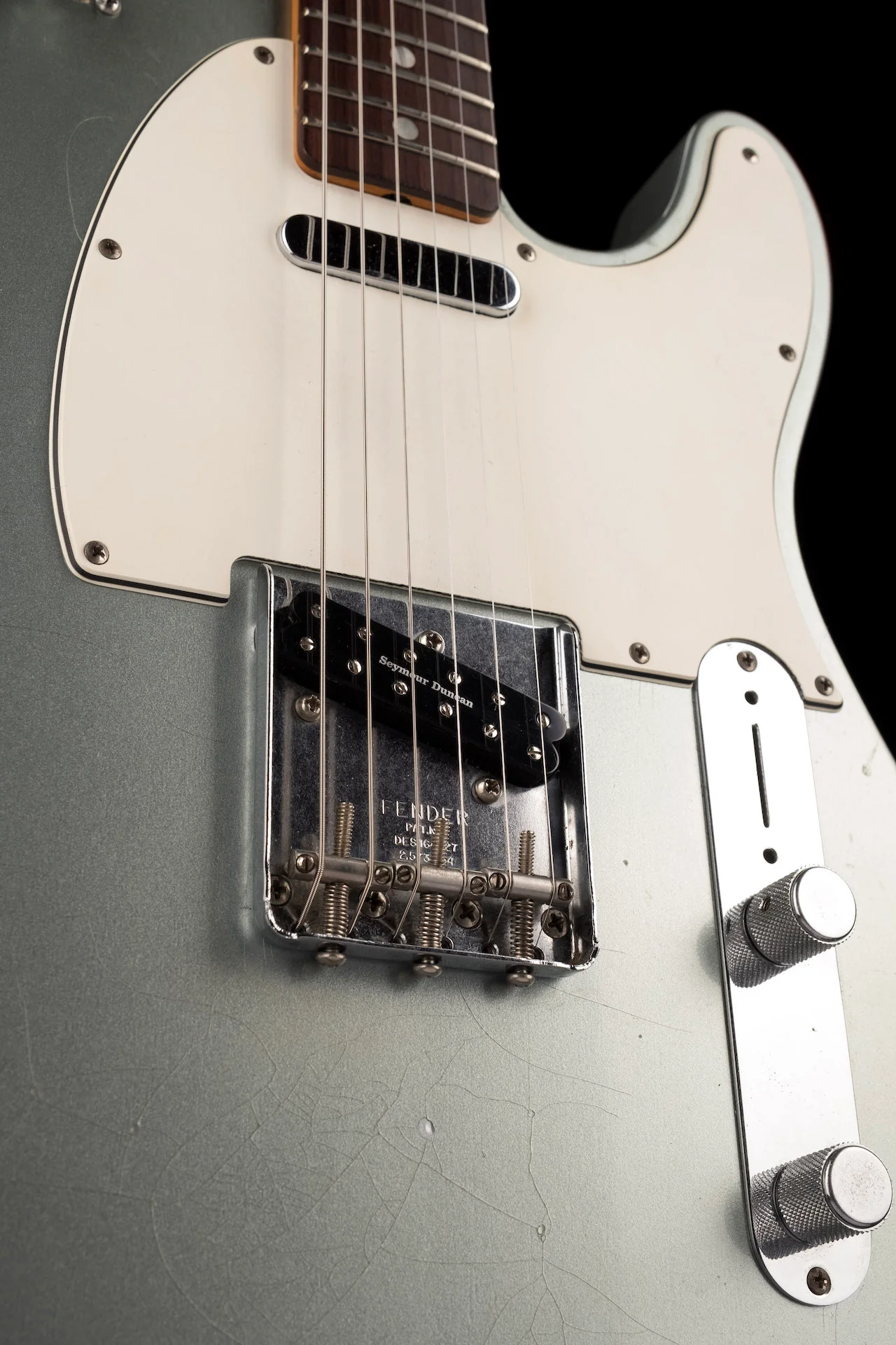 Pre Owned 2005 Fender Custom Shop 1960’s Telecaster Closet Classic Inca Silver With Case - Image 10