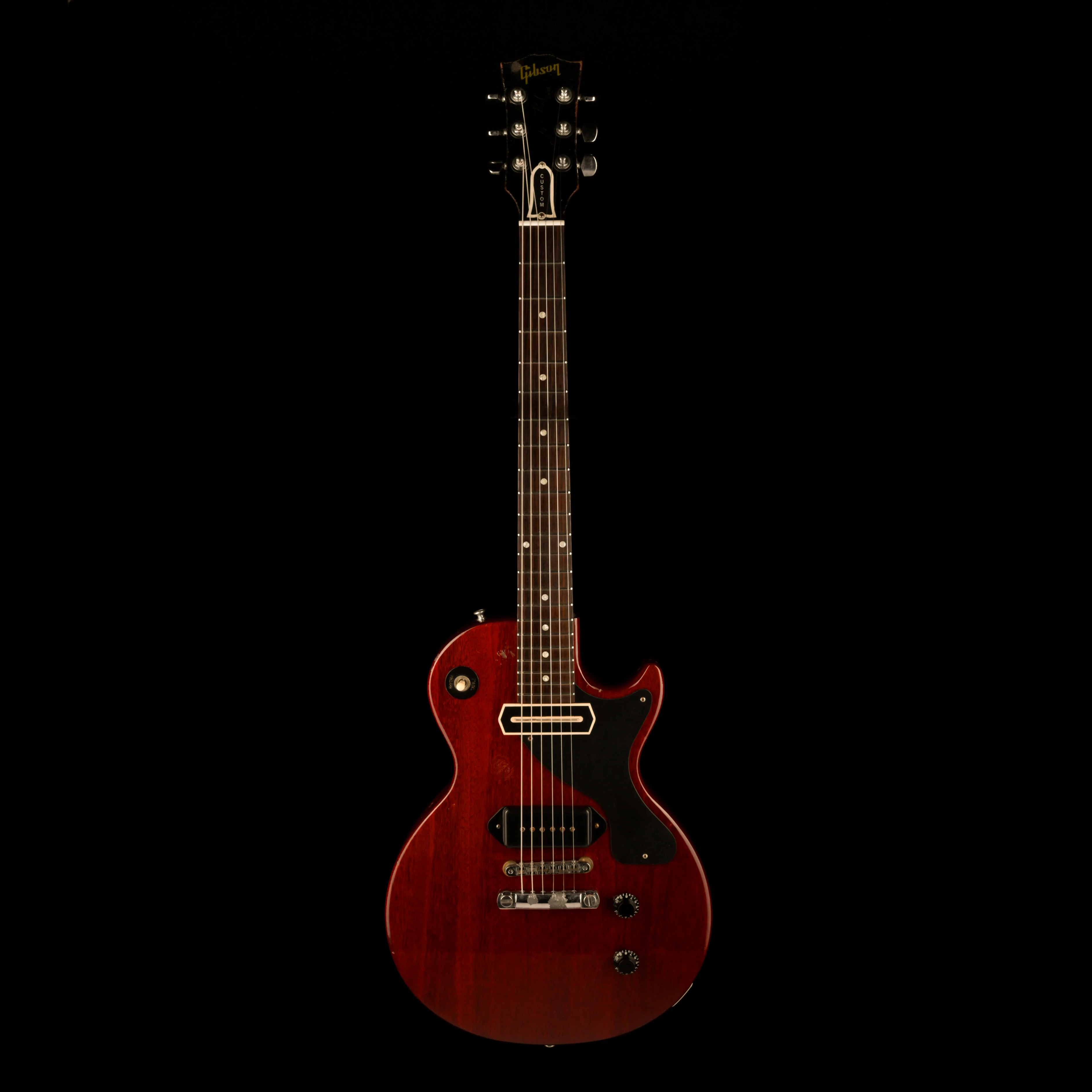 Pre-Owned '07 Gibson Custom Shop Inspired by Series John Lennon Les Paul Junior Aged Faded Cherry W OHSC - Image 2