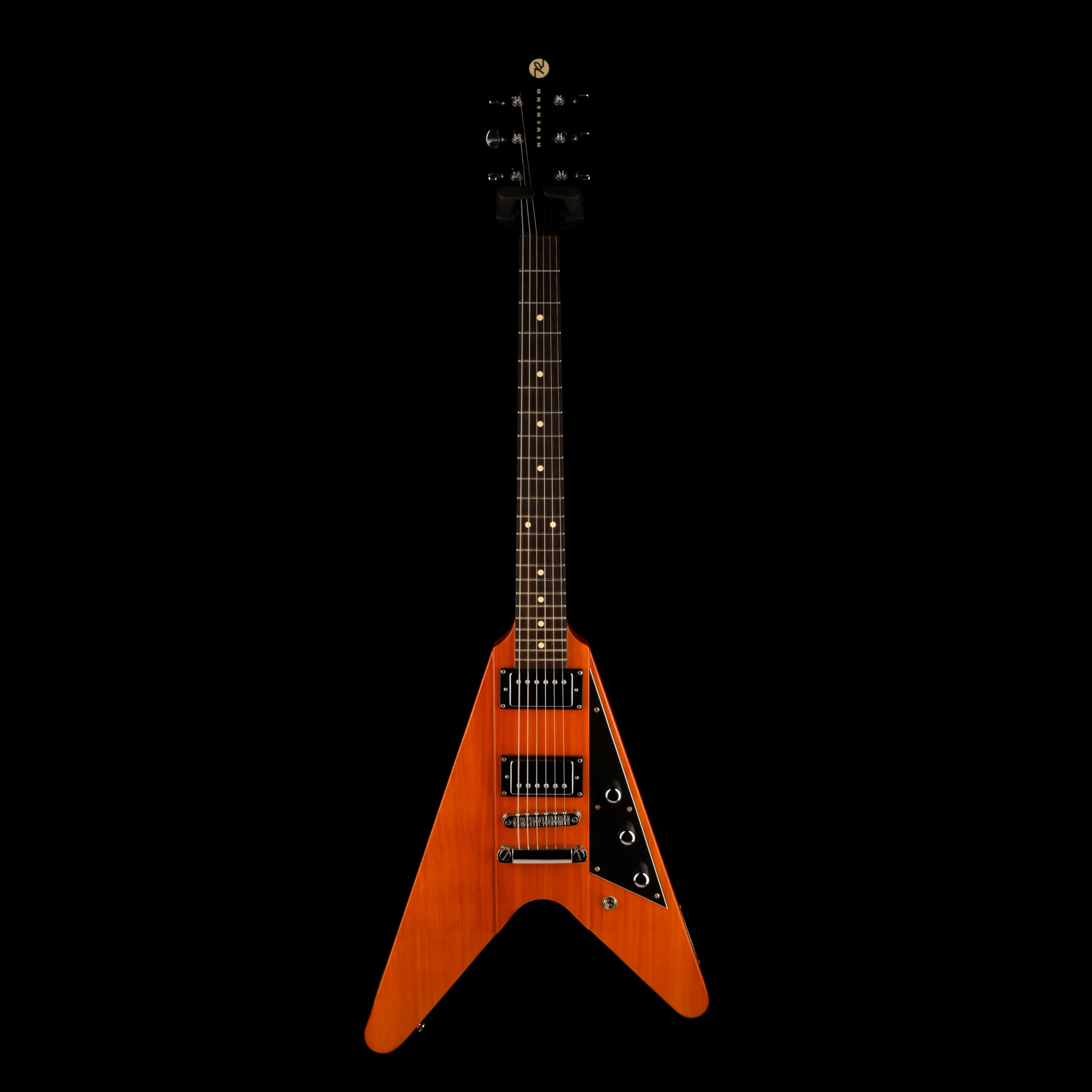 Pre Owned 2007 Reverend Volcano HB Rock Orange Electric Guitar With OHSC - Image 2