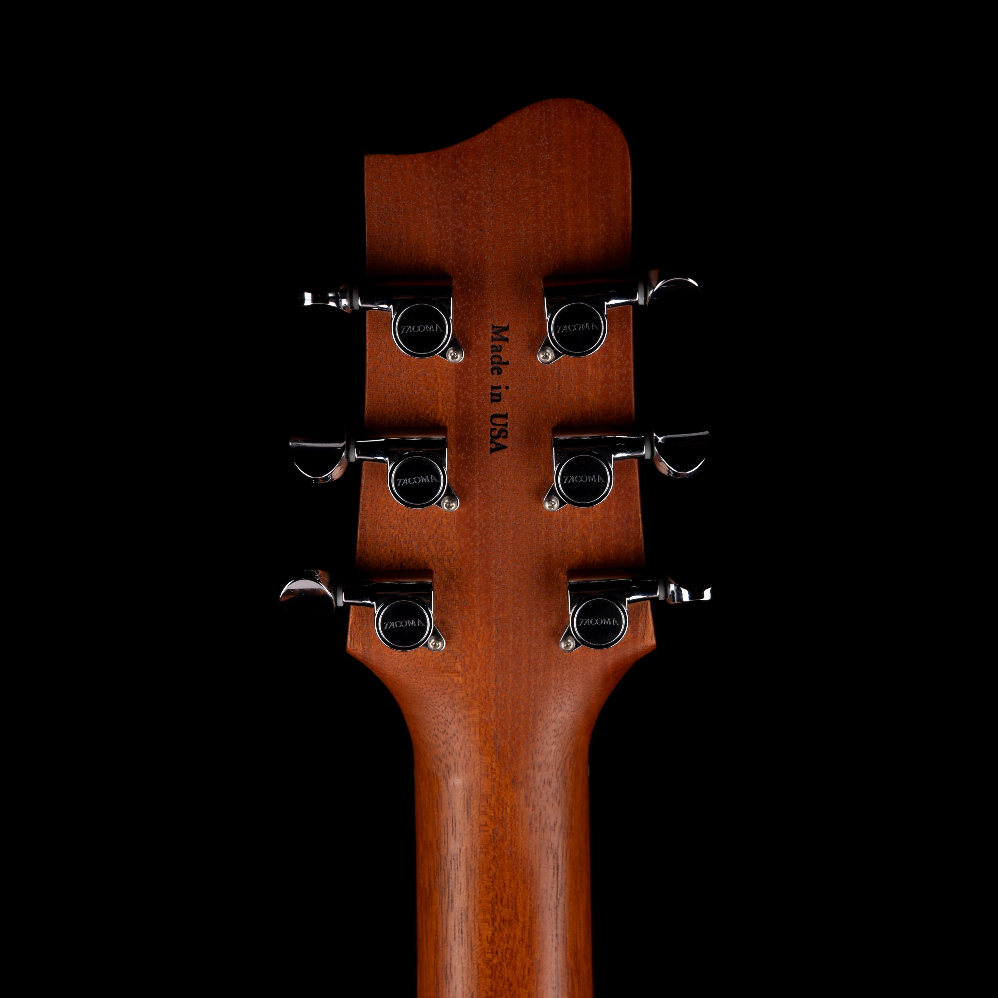 Pre Owned 2007 Tacoma Thunderhawk BM6C Baritone Acoustic Electric Guitar Natural With OHSC - Image 12