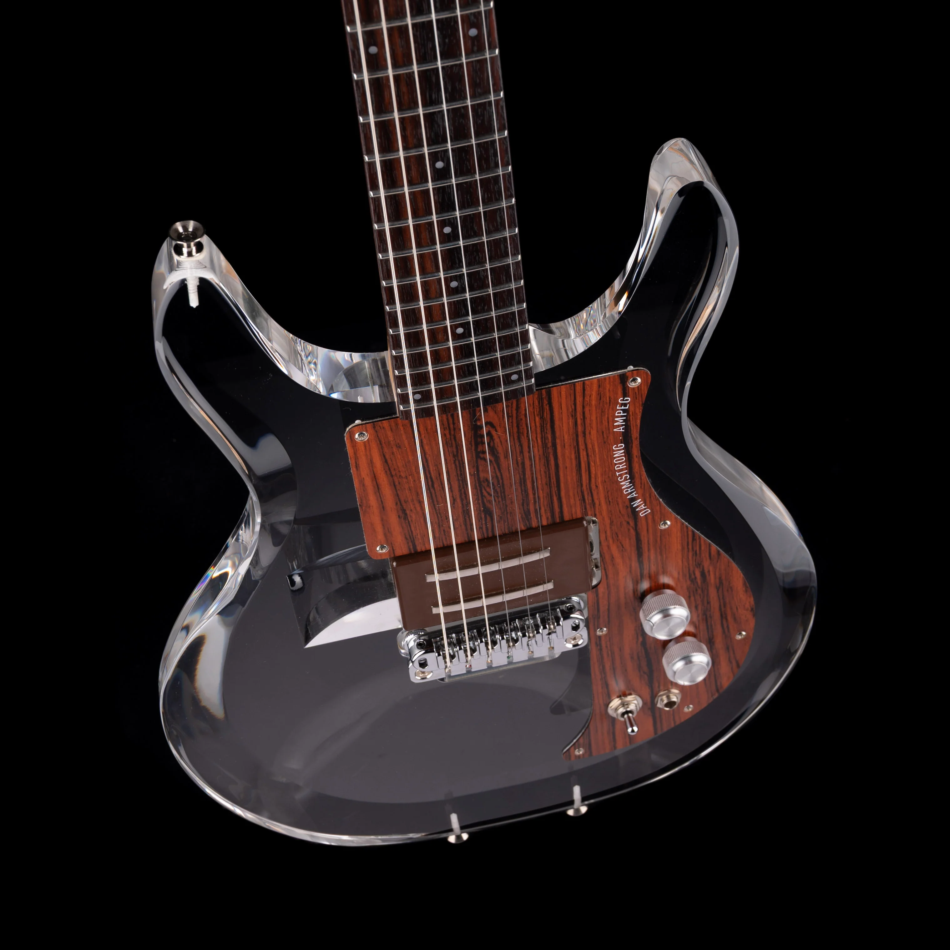 Pre Owned 2008 Ampeg Made In Japan ADA6 Dan Armstrong Lucite Reissue With OHSC - Image 3