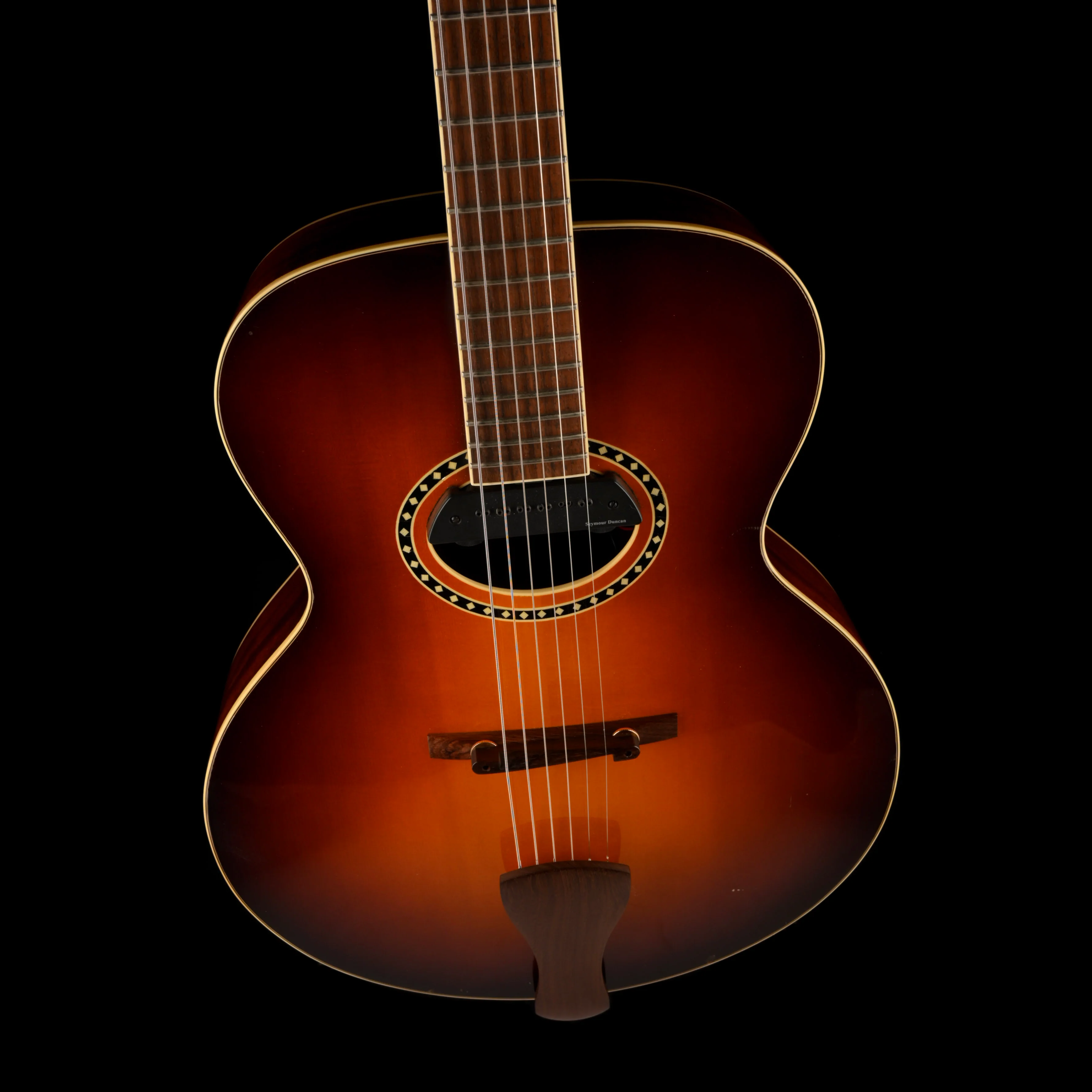Pre Owned 2008 Eastman AR604-CS Sunburst  Duncan MIC MAG Pickup Acoustic W/ OHSC - Image 4