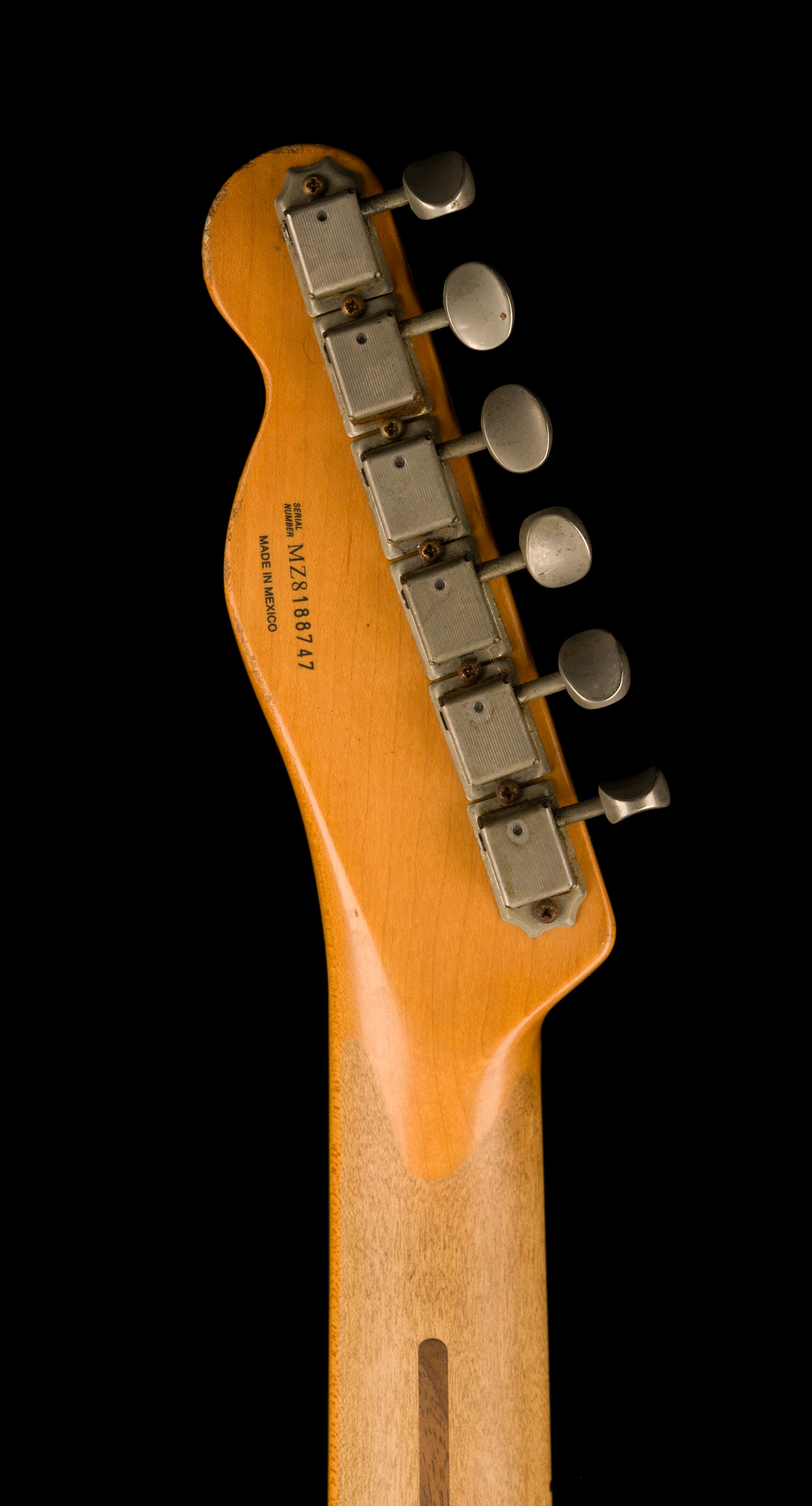 Pre Owned Fender 2008 Road Worn Neck Partscaster with MJT Gold Telecaster Body - Image 17