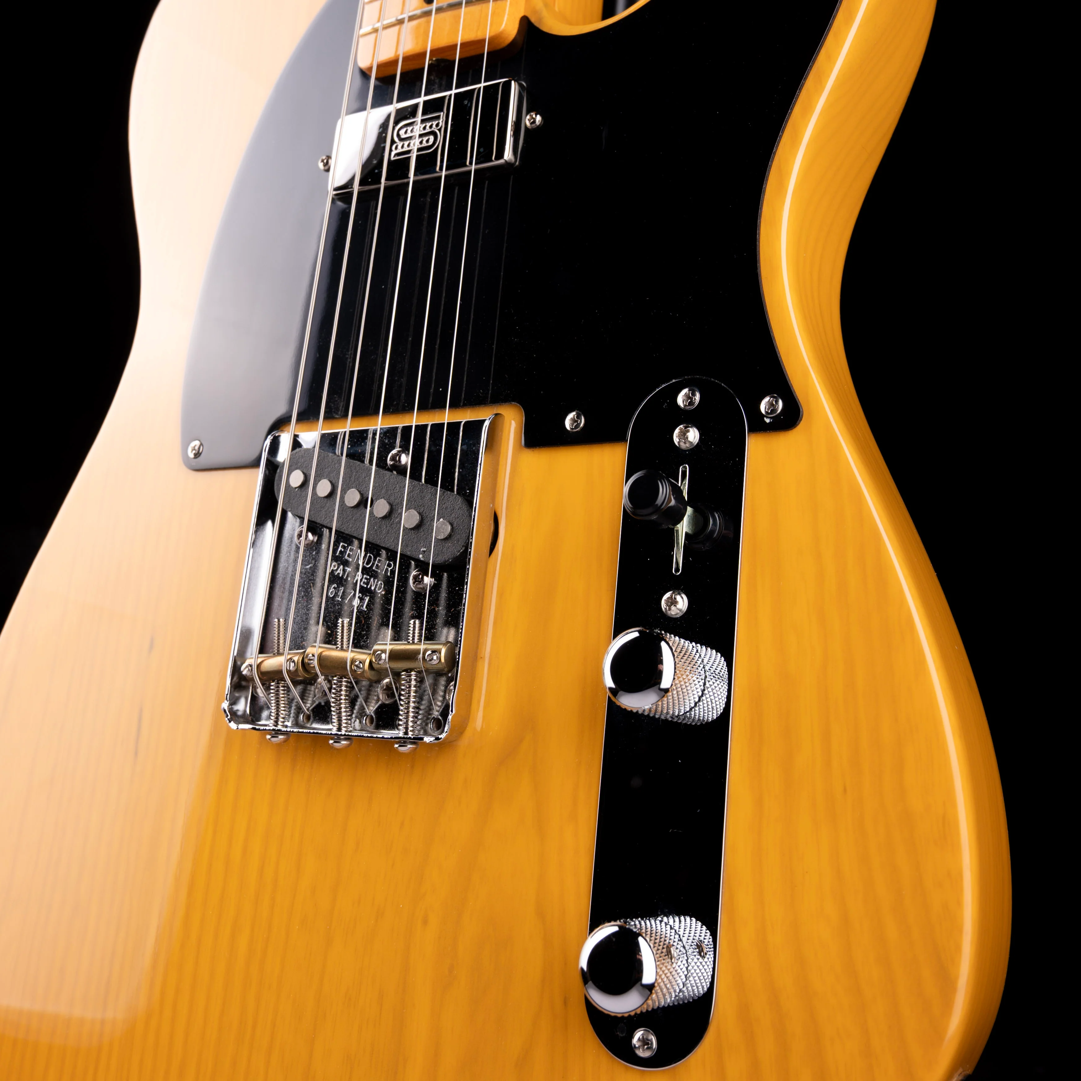 Pre Owned 2008 Fender American Vintage Hot Rod '52 Tele Butterscotch Blonde With OHSC - Image 5