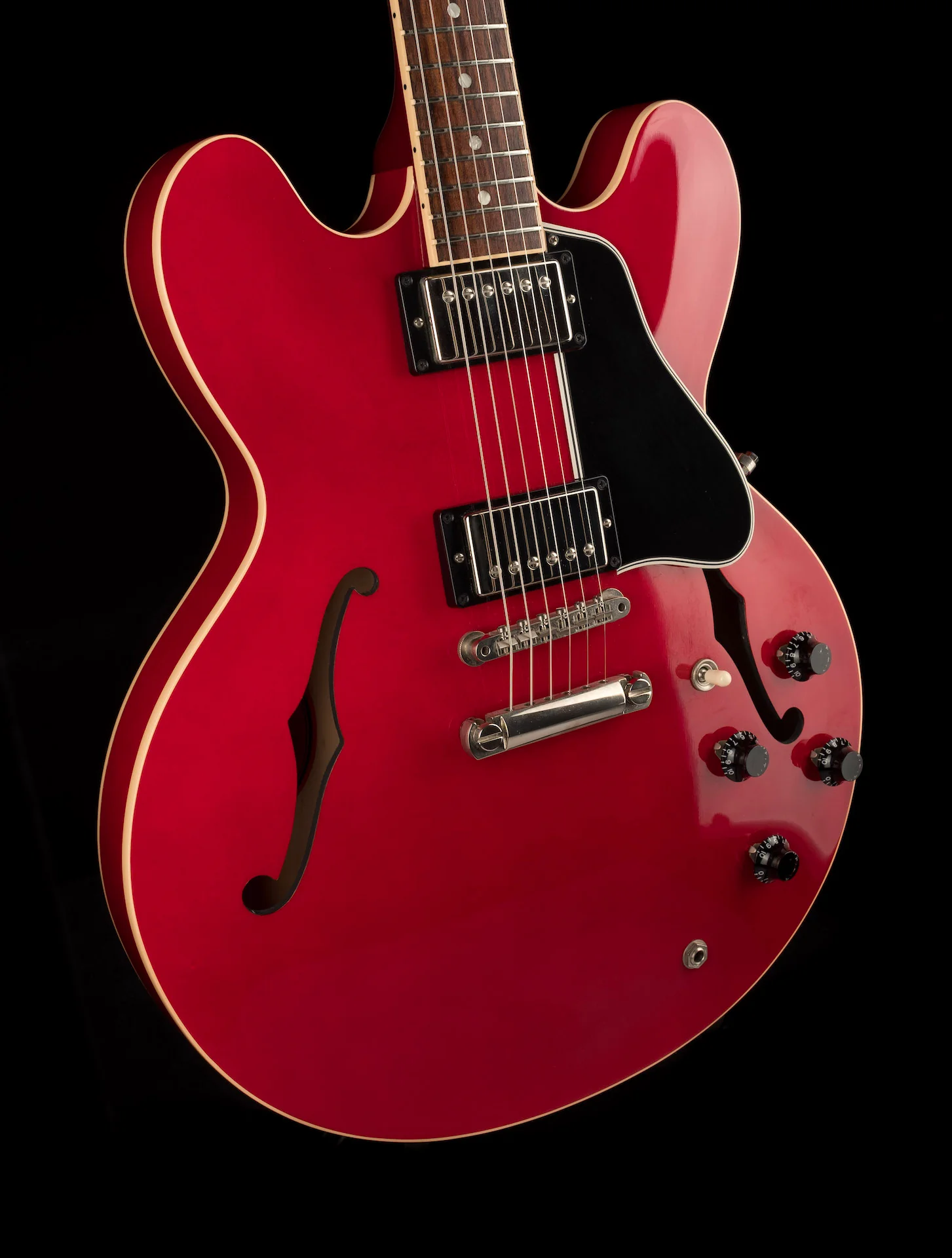 Pre Owned 2008 Gibson Custom Shop ES-335 Dot Plain Top Cherry With OHSC - Image 10