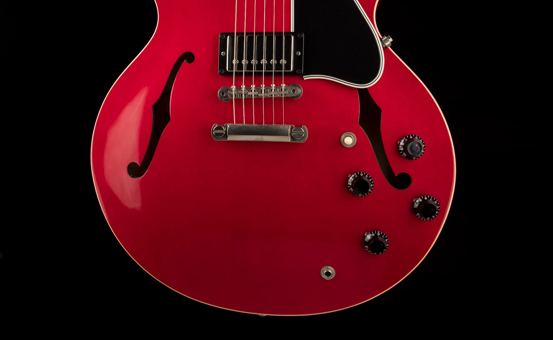 Pre Owned 2008 Gibson Custom Shop ES-335 Dot Plain Top Cherry With OHSC - Image 5
