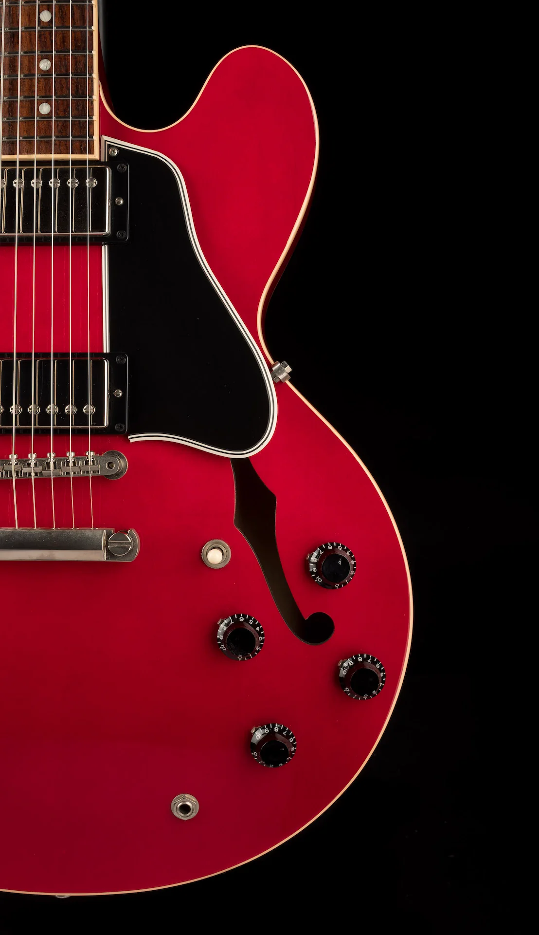 Pre Owned 2008 Gibson Custom Shop ES-335 Dot Plain Top Cherry With OHSC - Image 9