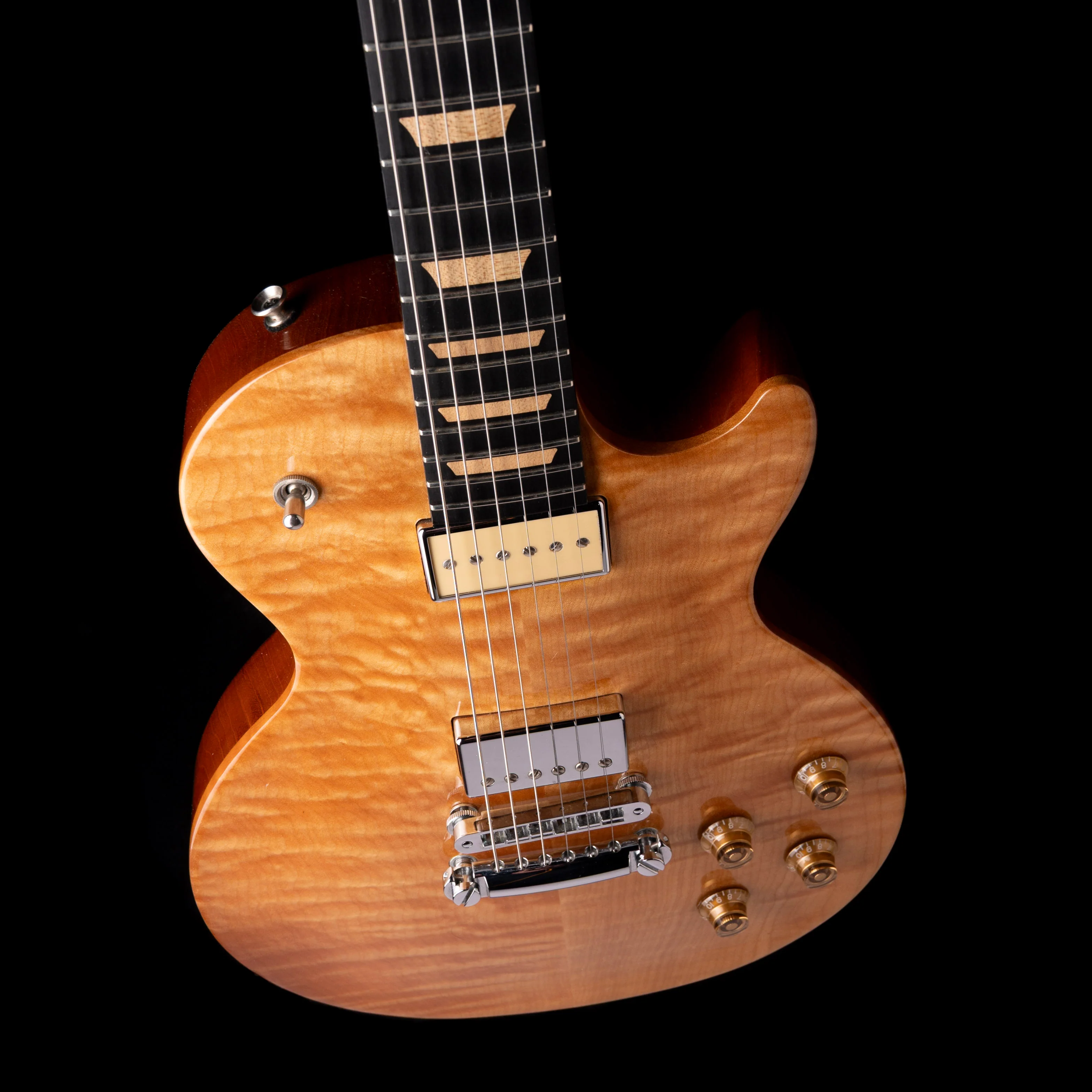 Pre Owned 2008 Gibson Limited Edition Guitar Of The Month Les Paul Push Tone Antique Natural With OHSC - Image 3