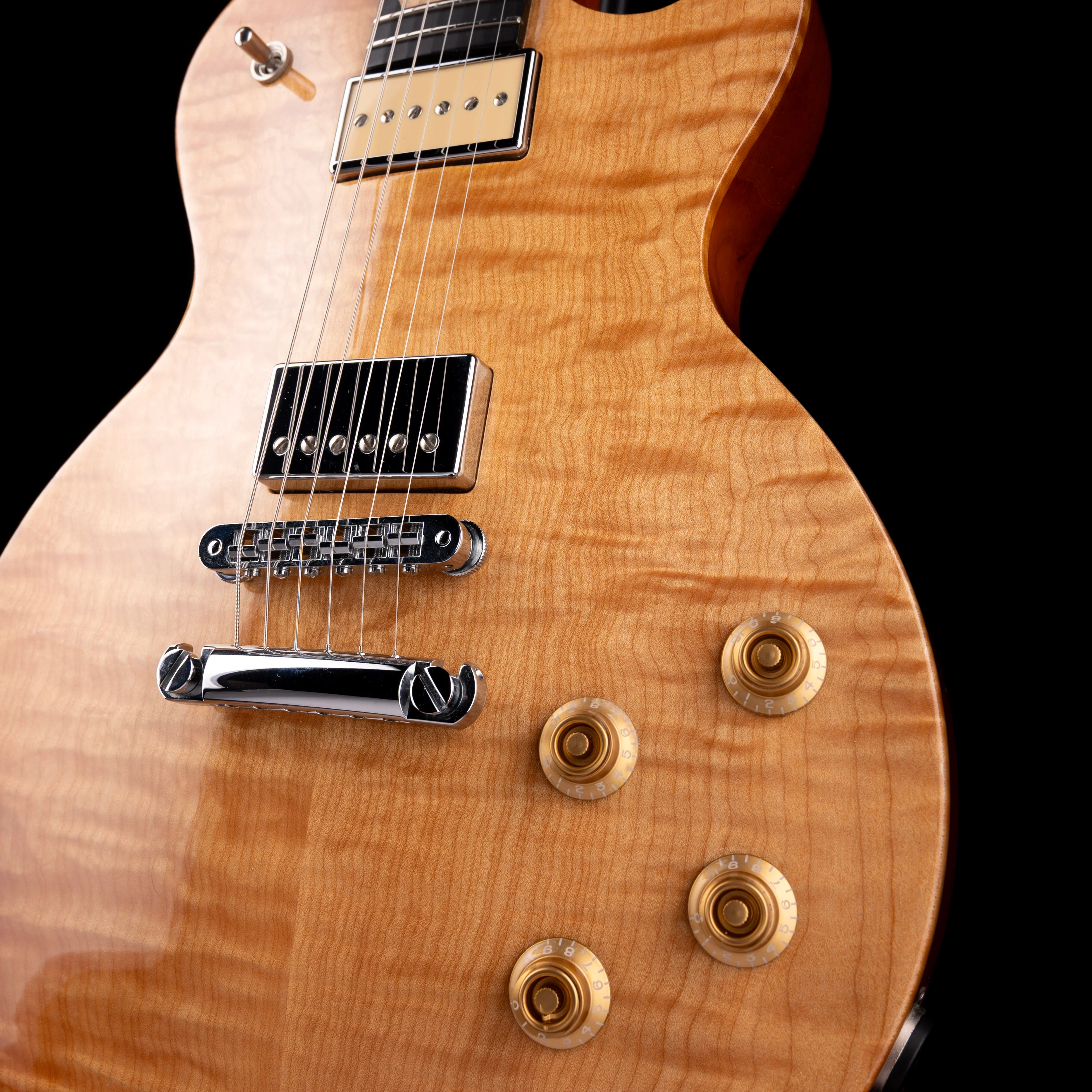 Pre Owned 2008 Gibson Limited Edition Guitar Of The Month Les Paul Push Tone Antique Natural With OHSC - Image 5