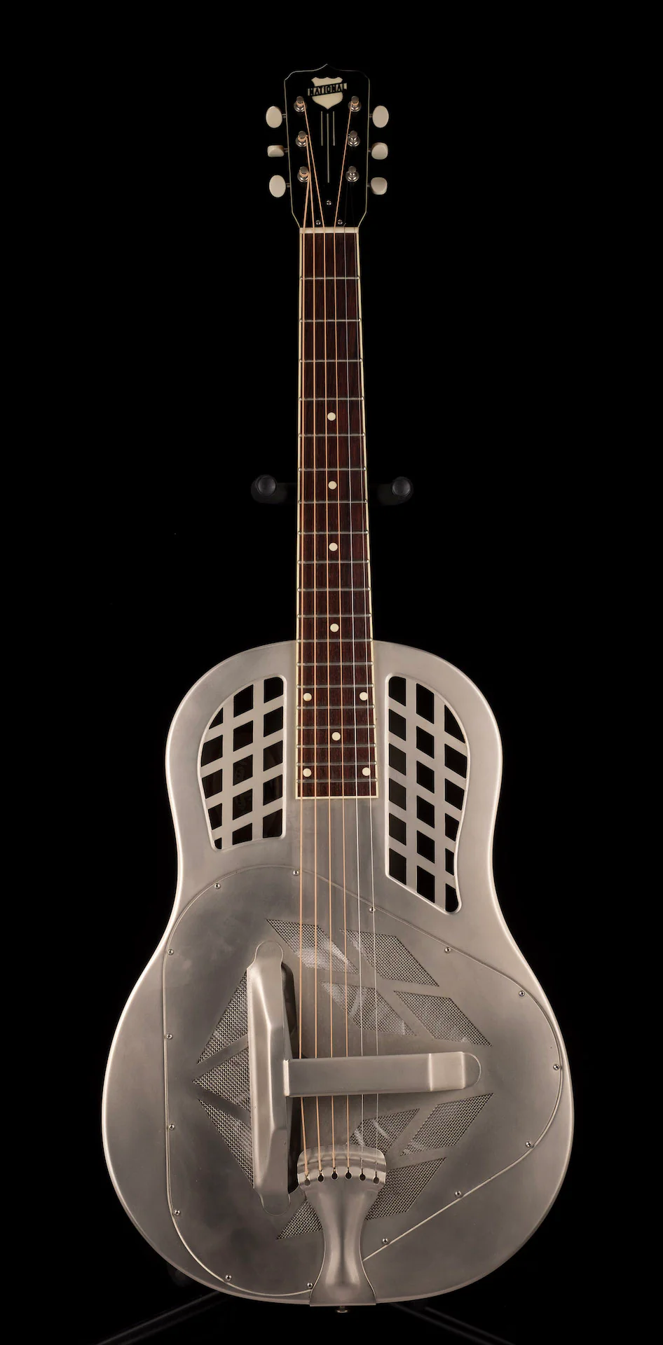 Pre Owned 2008 National Resophonic 20th Anniversary V.S. Silver Tricone Resonator - Image 2