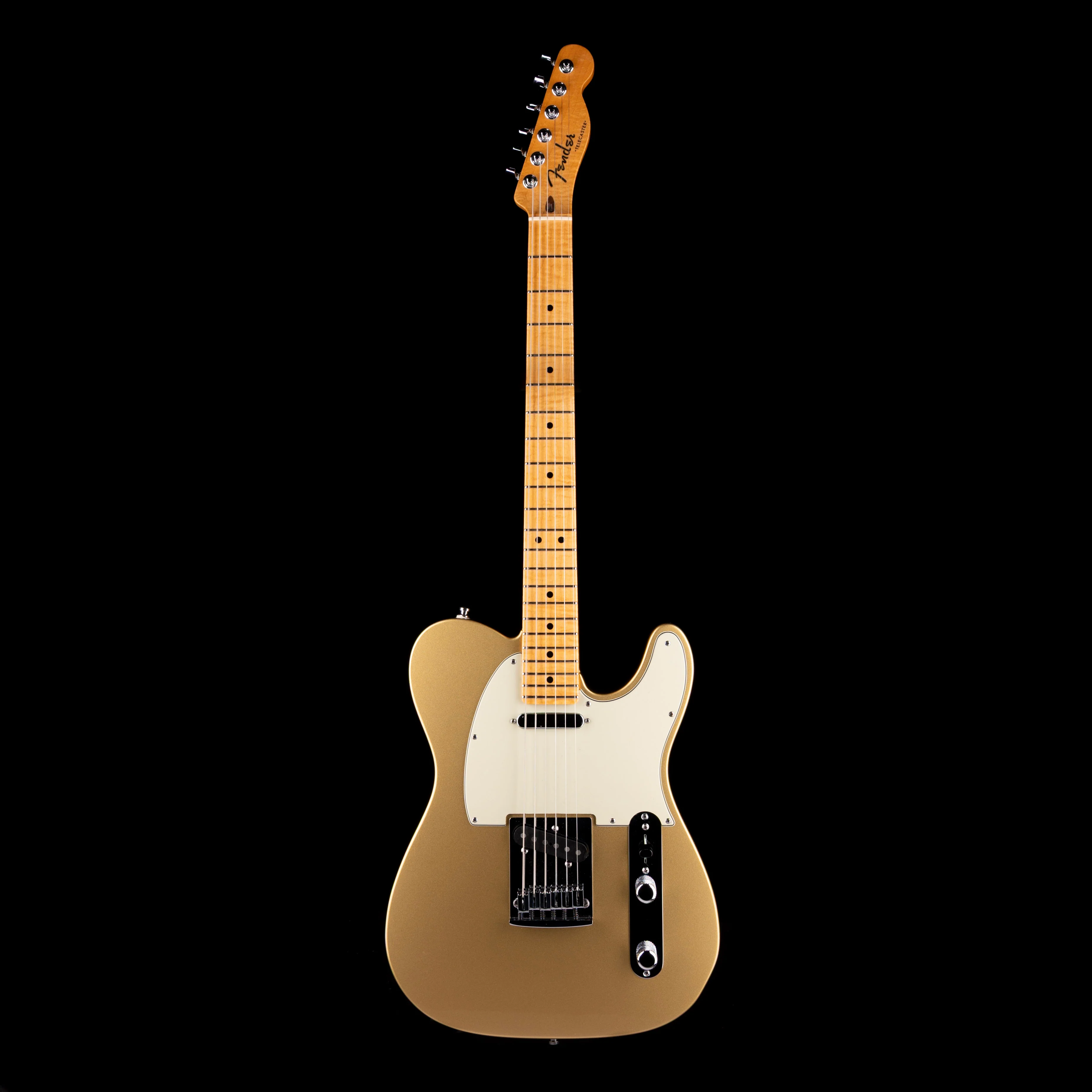 Pre Owned 2009 Fender Custom Shop Custom Deluxe Telecaster HLE Gold With OHSC - Image 2