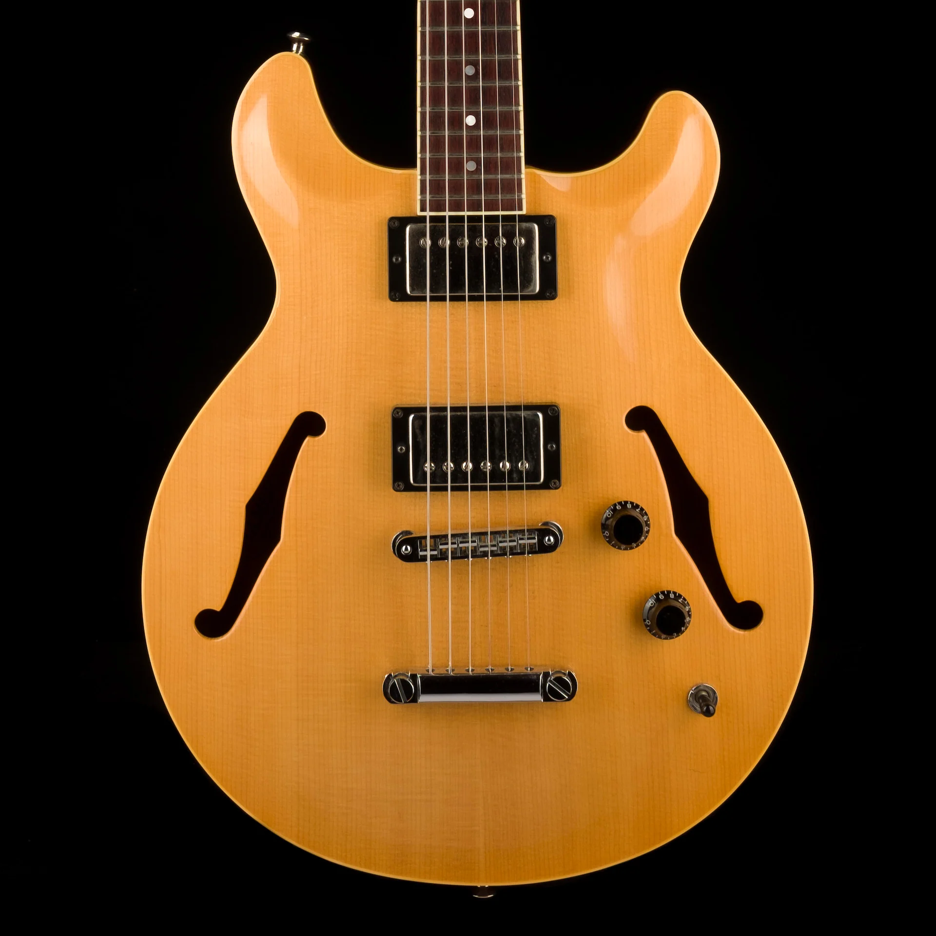 Pre Owned 2008 Hamer Newport Pro Vintage Natural Electric Guitar With OHSC