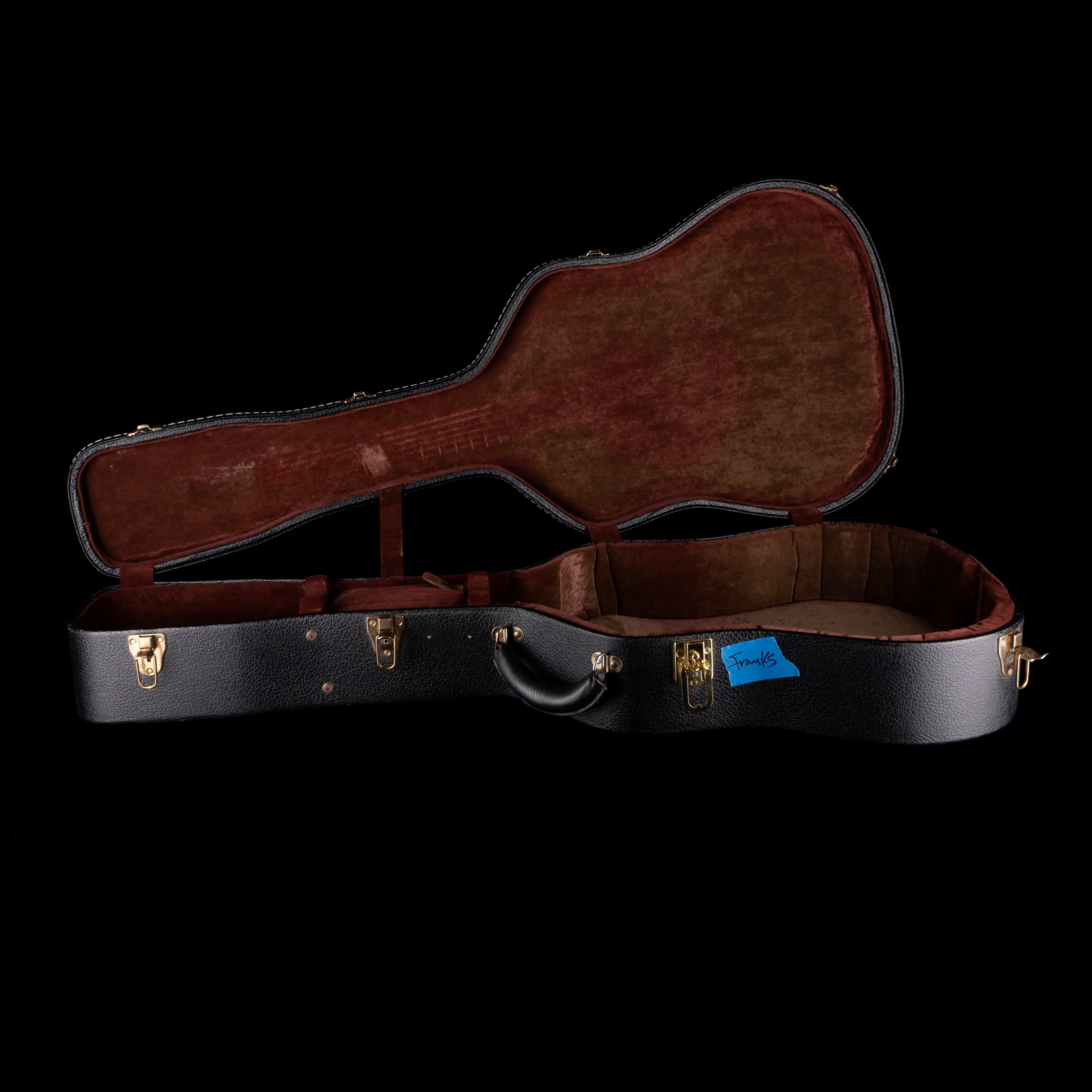 Pre Owned 2009 M.J. Franks Dreadnaught Adirondack-Brazilian Acoustic-Electric Guitar With OHSC - Image 17