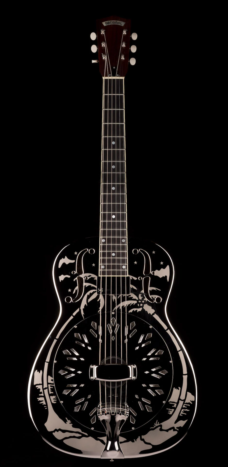 Pre Owned 2009 National Style-0 Model 0-14 Resonator Guitar With HSC - Image 2
