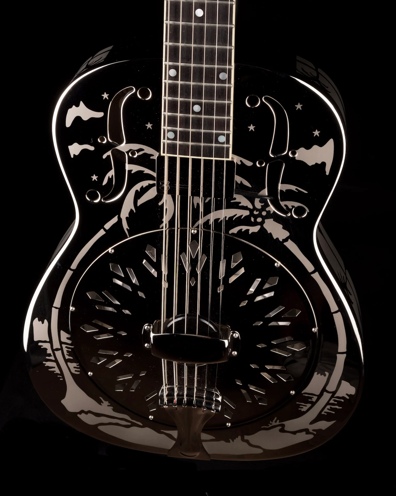 Pre Owned 2009 National Style-0 Model 0-14 Resonator Guitar With HSC - Image 5