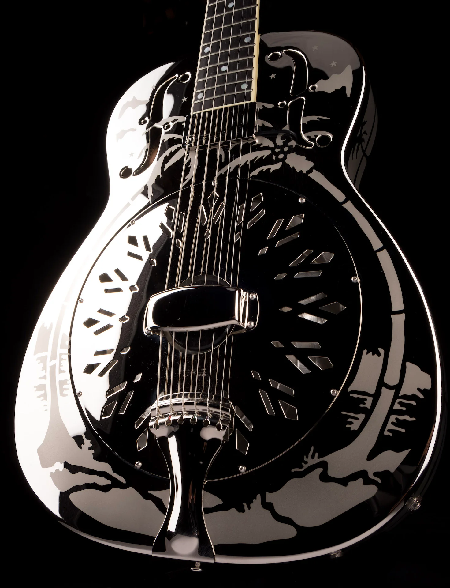 Pre Owned 2009 National Style-0 Model 0-14 Resonator Guitar With HSC - Image 7