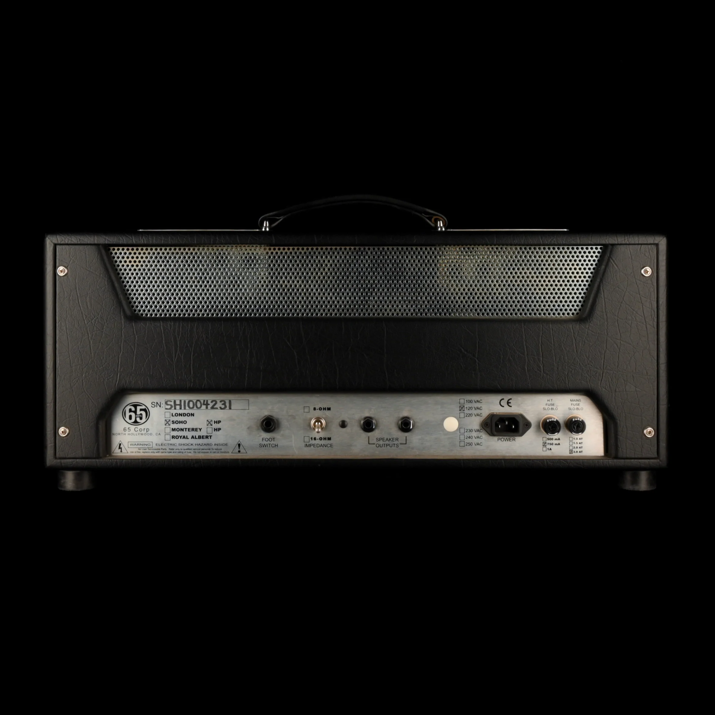 Pre Owned 2010 65 Amps Soho Hi Power Guitar Amp Head With Cover - Image 7