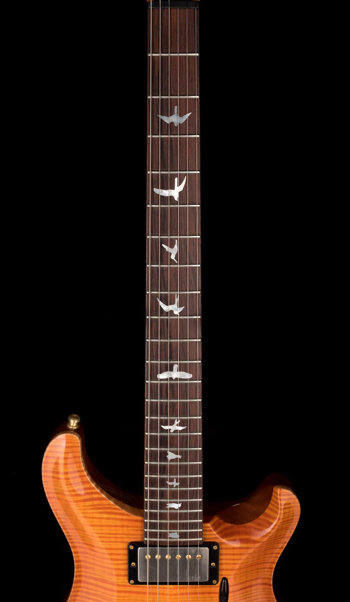 Pre Owned 2010 PRS Limited Edition Wood Library Custom 24 Solana Burst "GC 46th Anniversary” With Case - Image 10