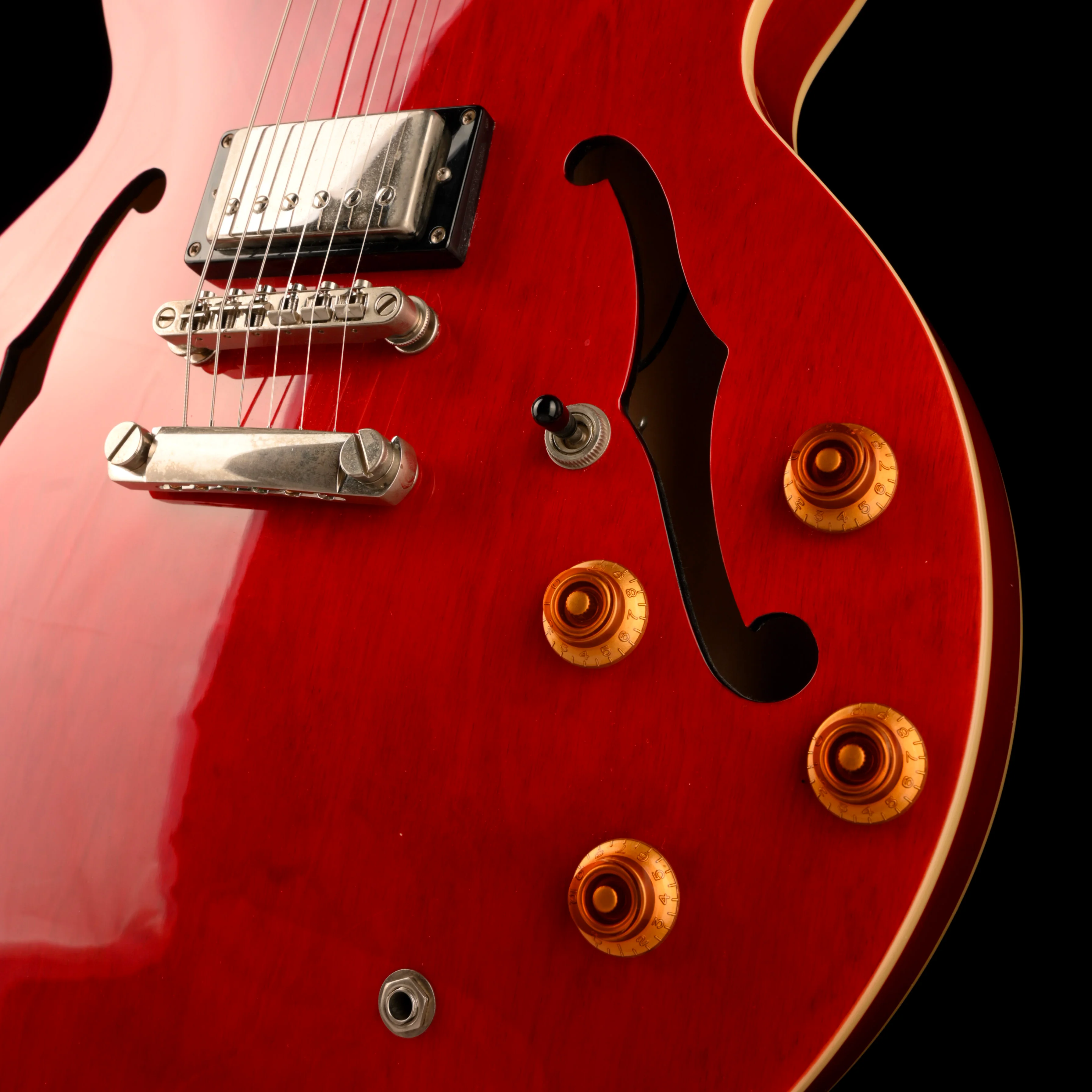 Pre Owned 2011 Epiphone Dot Cherry Semi-Hollow Electric Guitar - Image 5