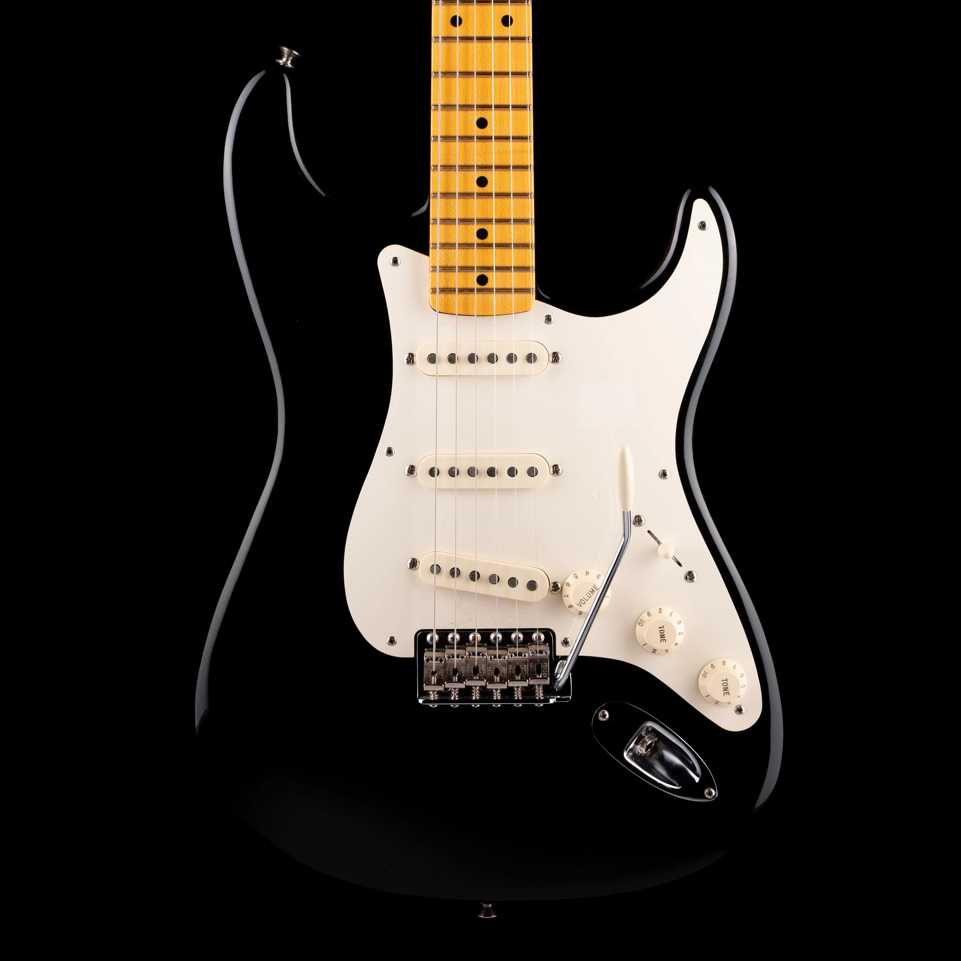 Pre Owned 2011 Fender Eric Johnson Stratocaster Black Autographed With OHSC