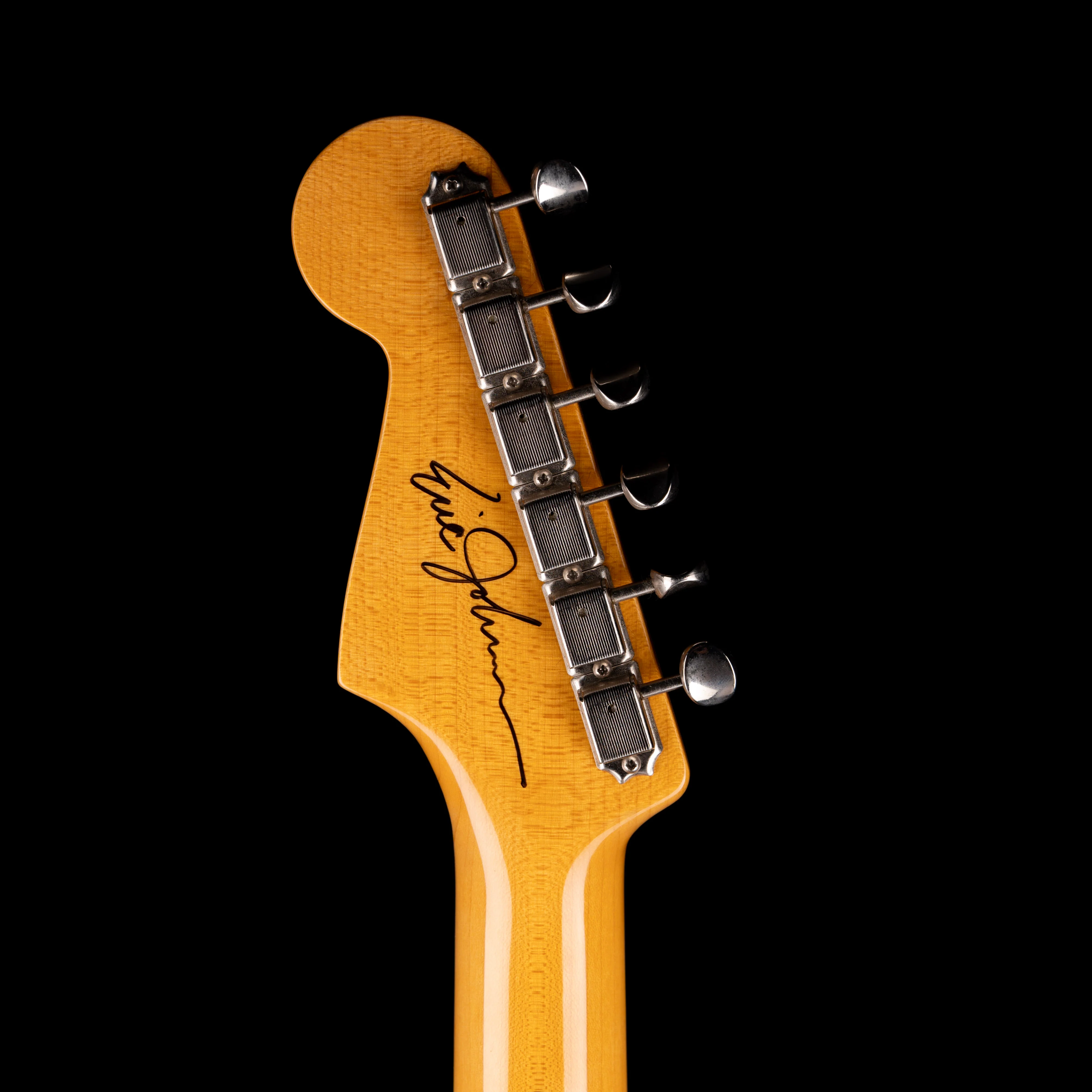 Pre Owned 2011 Fender Eric Johnson Stratocaster Black Autographed With OHSC - Image 13