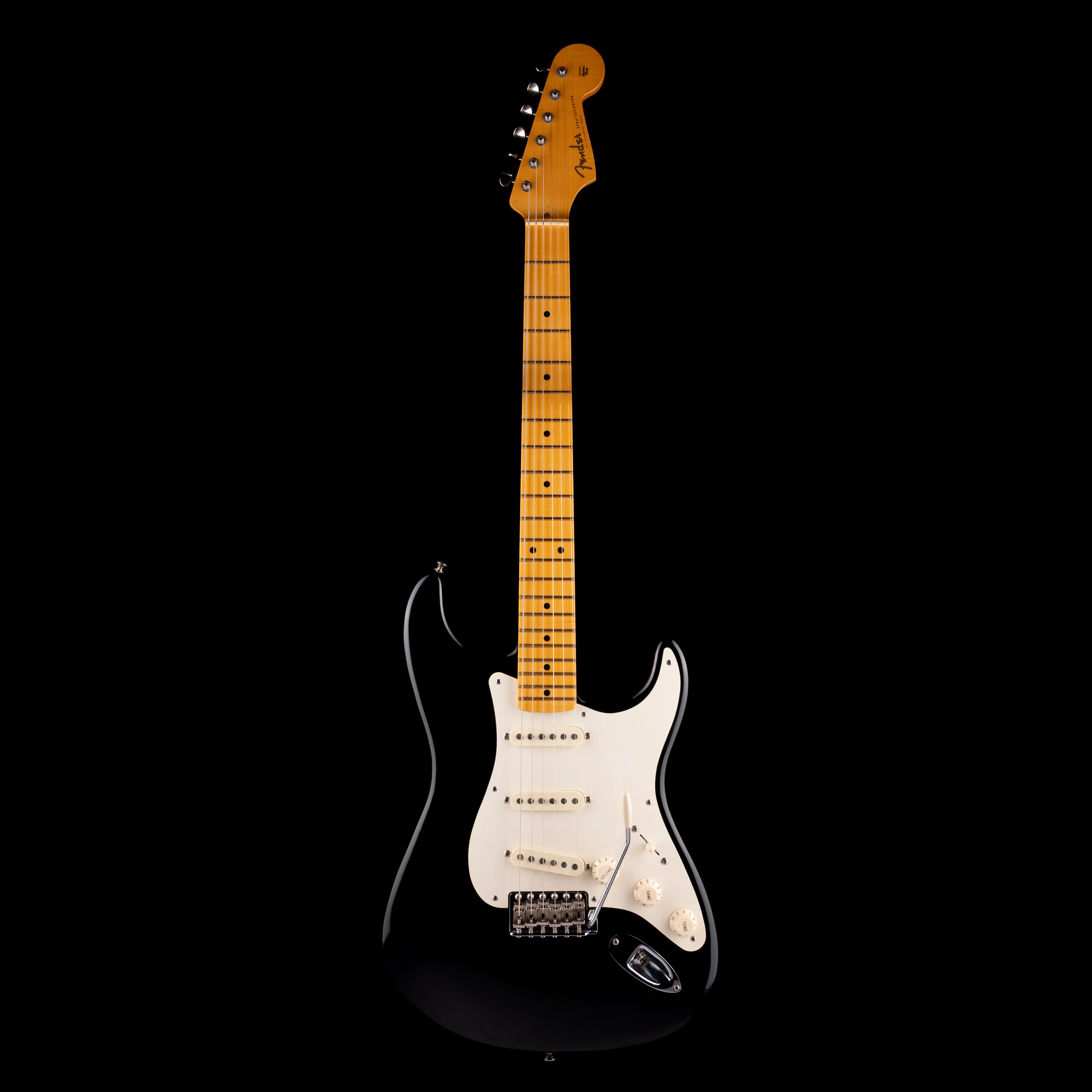 Pre Owned 2011 Fender Eric Johnson Stratocaster Black Autographed With OHSC - Image 2