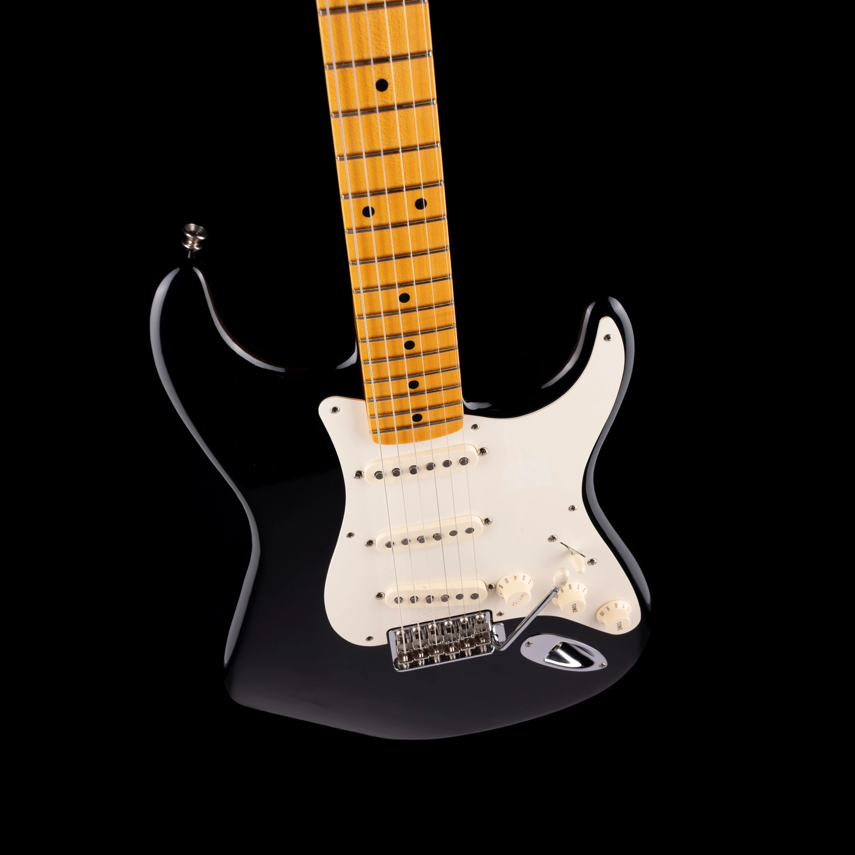 Pre Owned 2011 Fender Eric Johnson Stratocaster Black Autographed With OHSC - Image 3