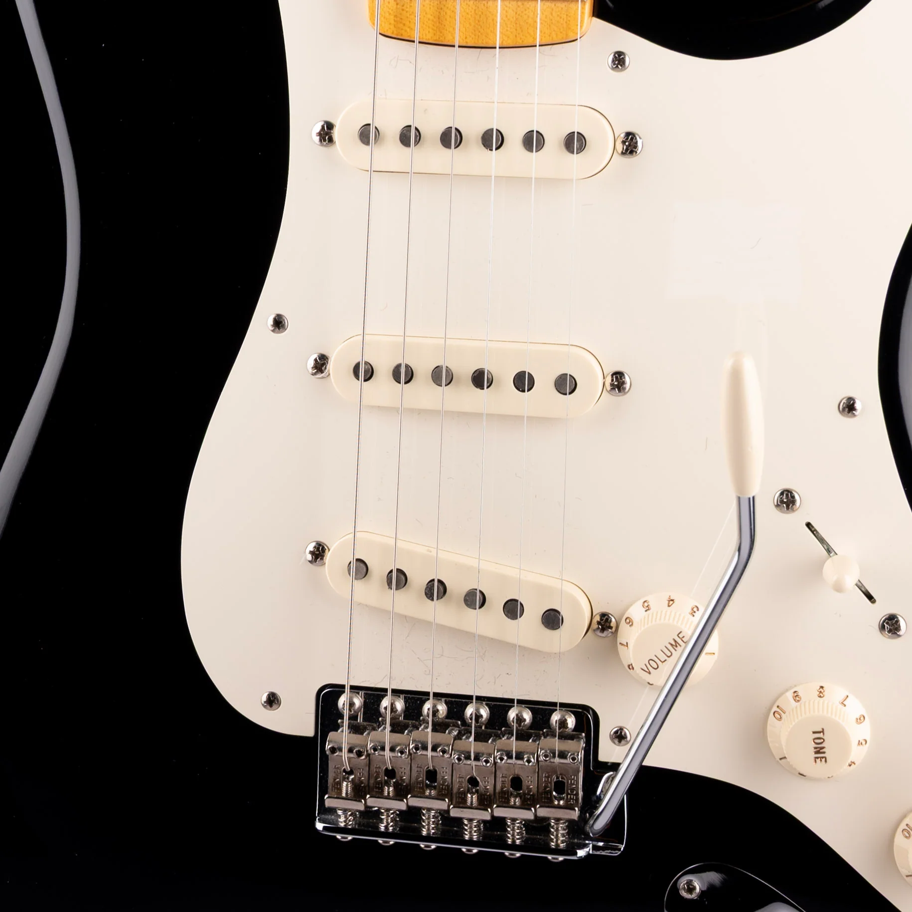 Pre Owned 2011 Fender Eric Johnson Stratocaster Black Autographed With OHSC - Image 4