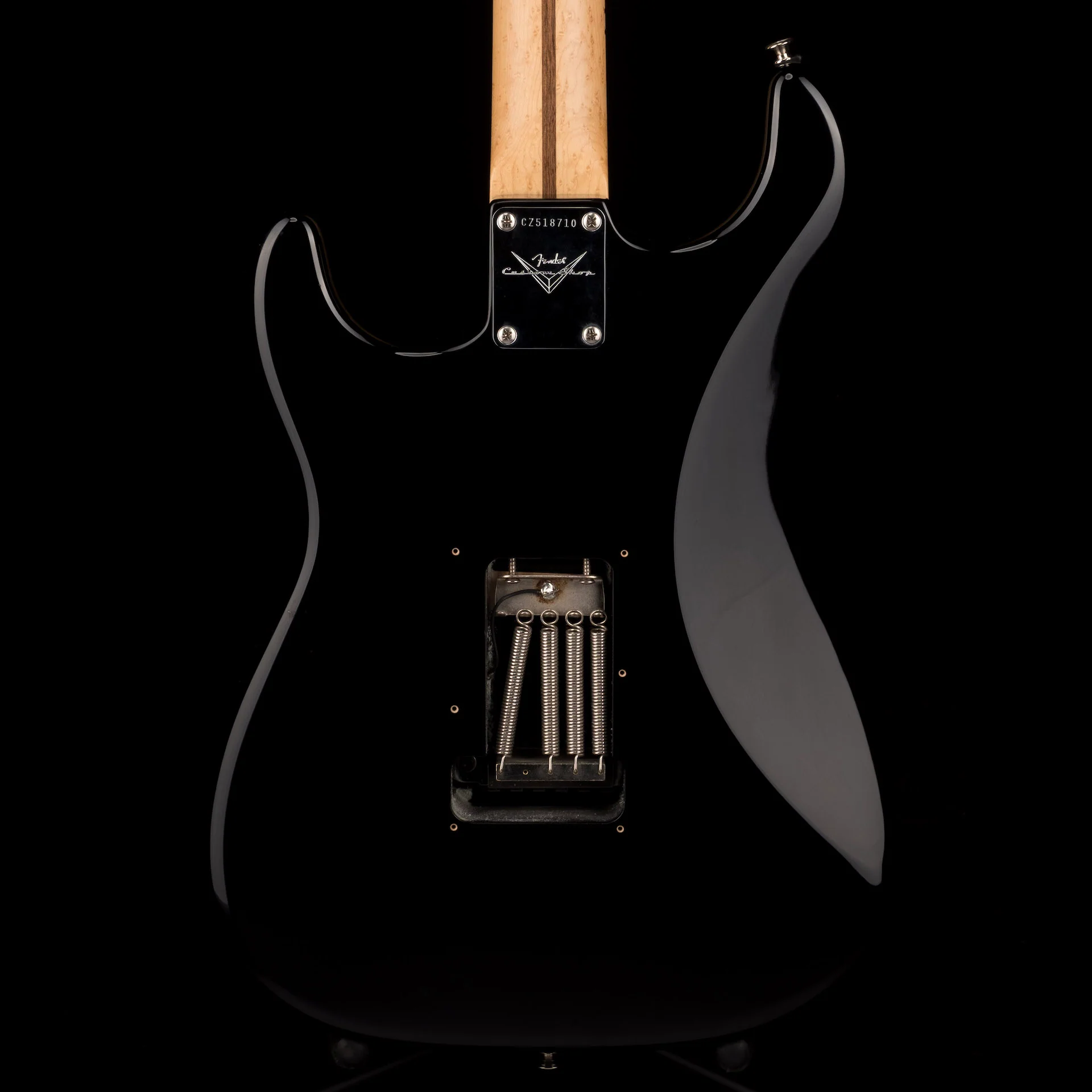 Pre Owned 2011 Fender Masterbuilt Todd Krause 1969 NOS Stratocaster HSH Black With OHSC - Image 13
